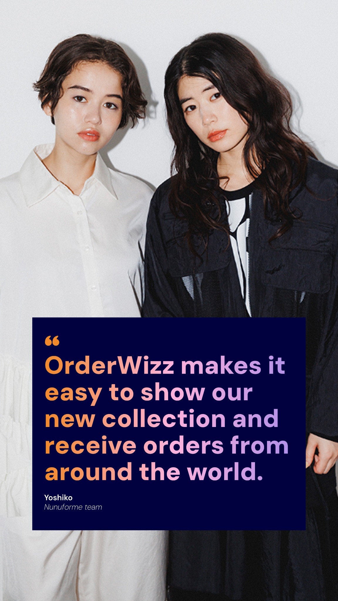 Orderwizz Facebook ad: Structure your wholesale activity.