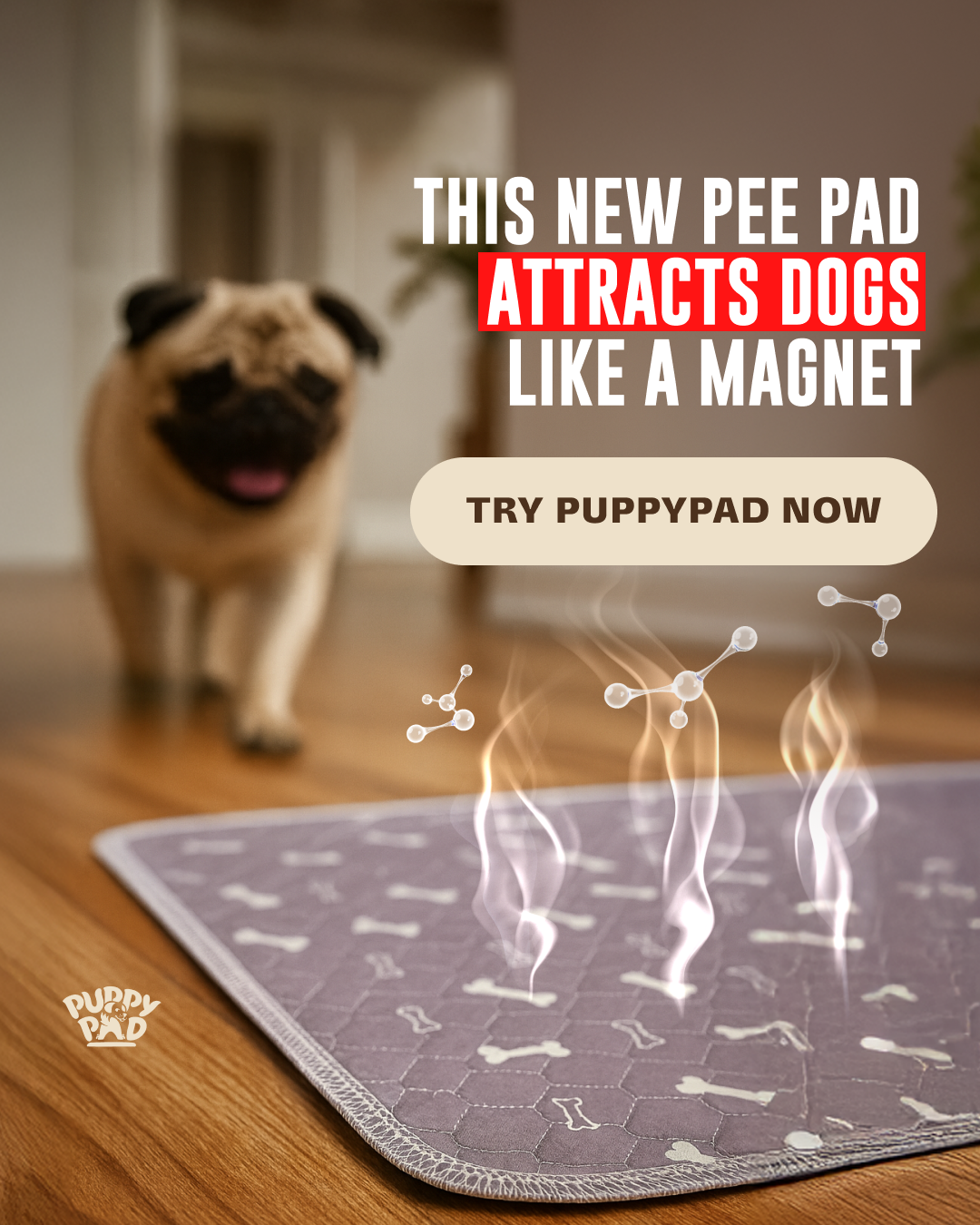 PuppyPad Facebook ad
