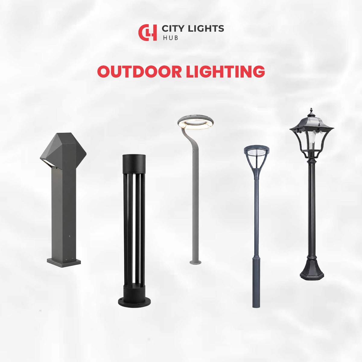 CLH City lights hub Facebook ad: أعمدة إنارة وبولارد للمشاريع