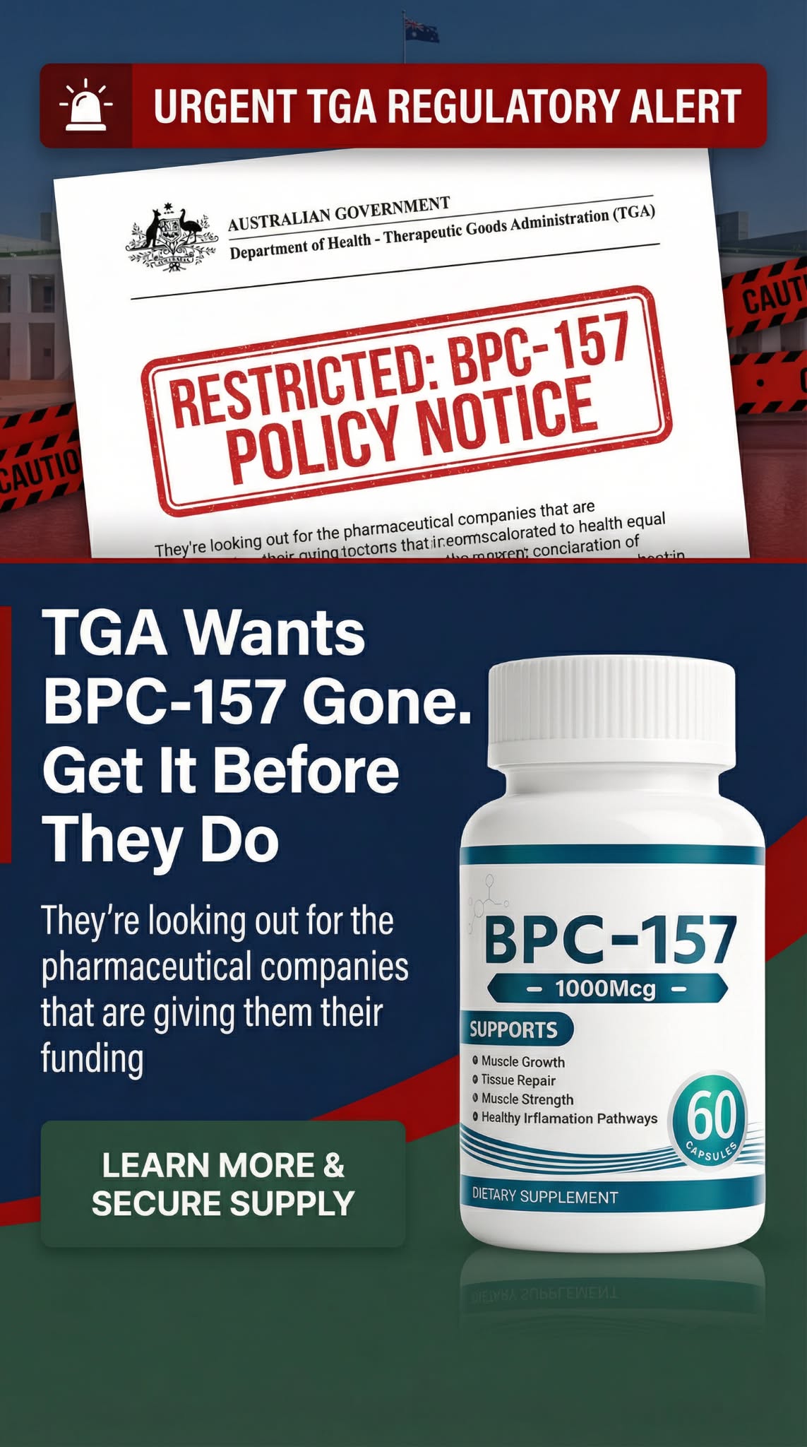 Recover Your Health Labs Facebook ad: Do your hips and knees fight every move?