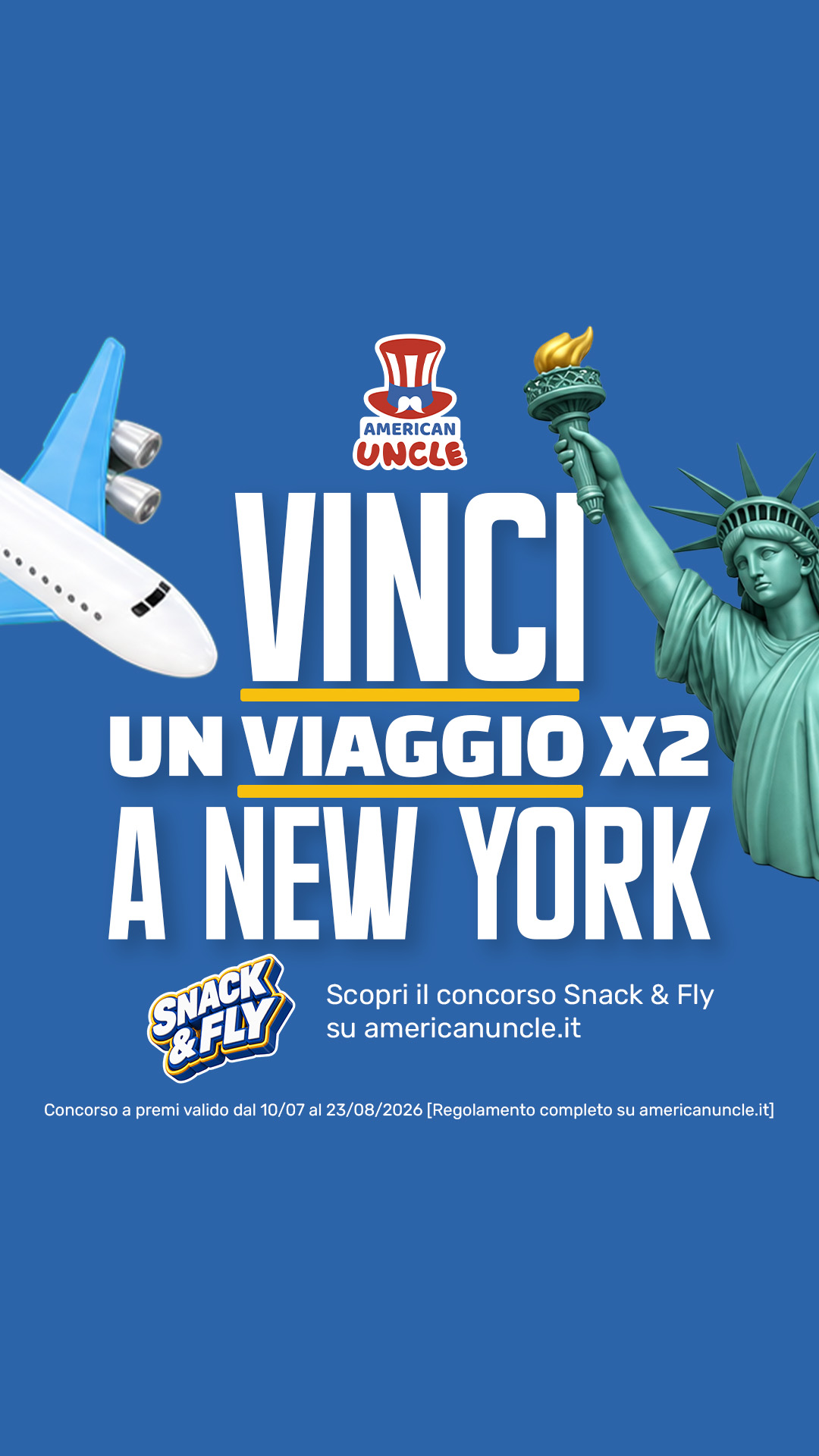 American Uncle Facebook ad: TI REGALIAMO NEW YORK