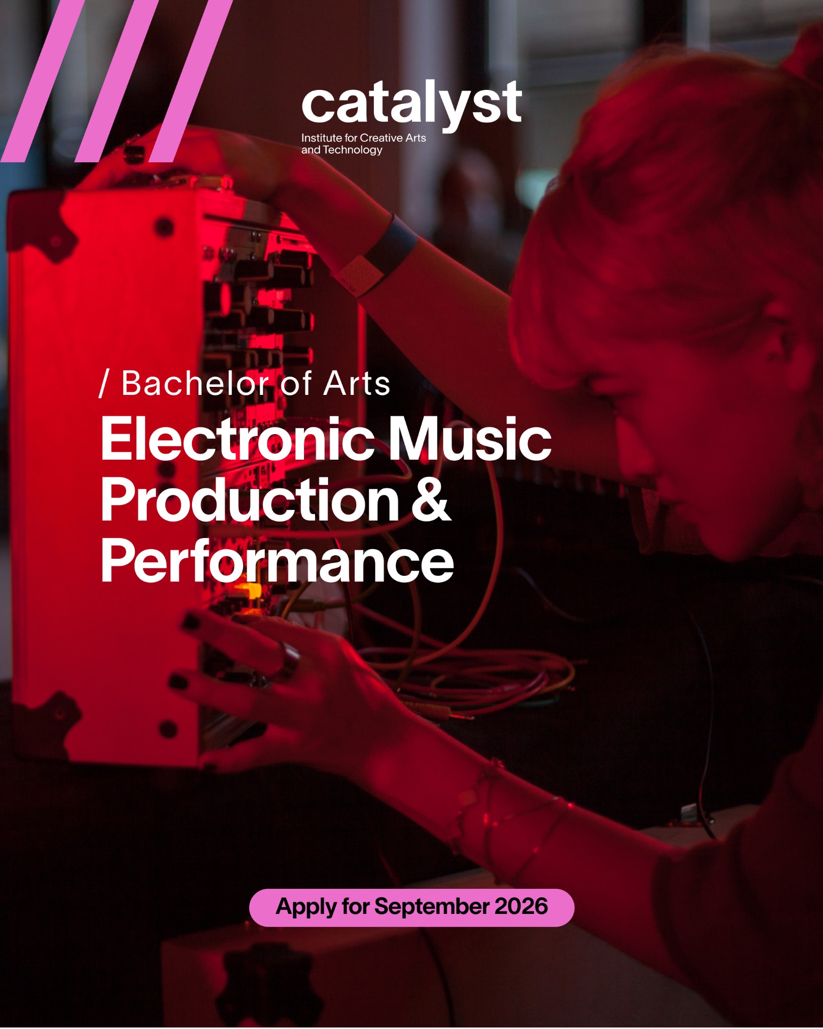 Catalyst - Institute for Creative Arts & Technology Facebook ad
