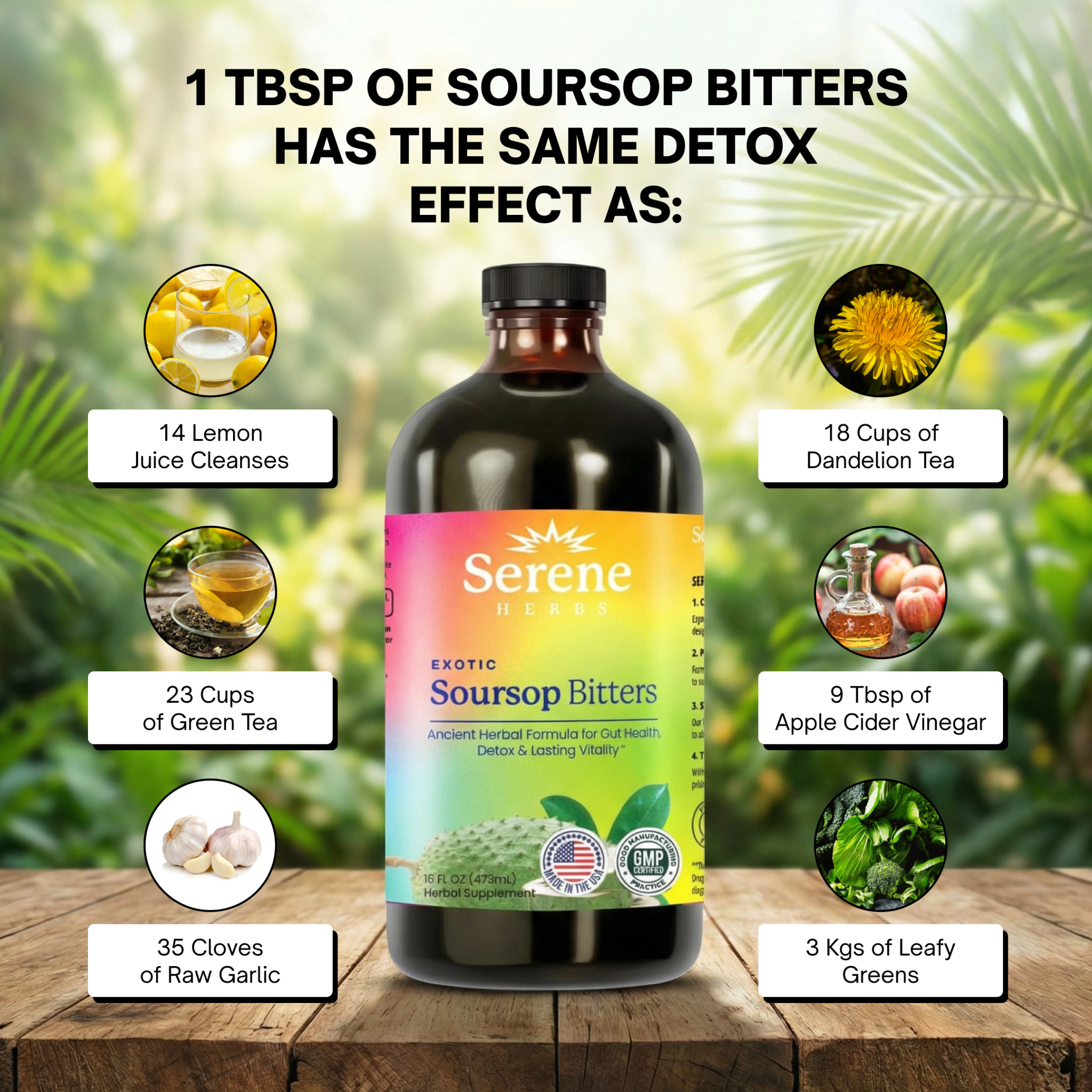 Serene Herbs Facebook ad: Shop Soursop Bitters Now!