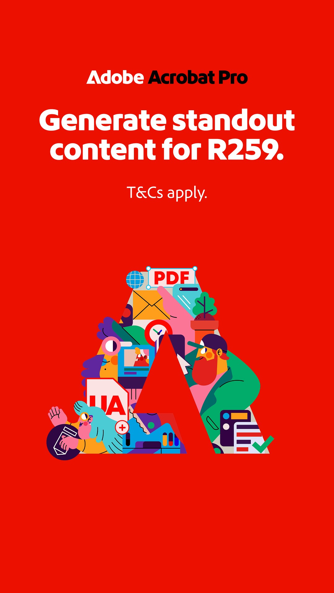 Adobe Acrobat Facebook ad