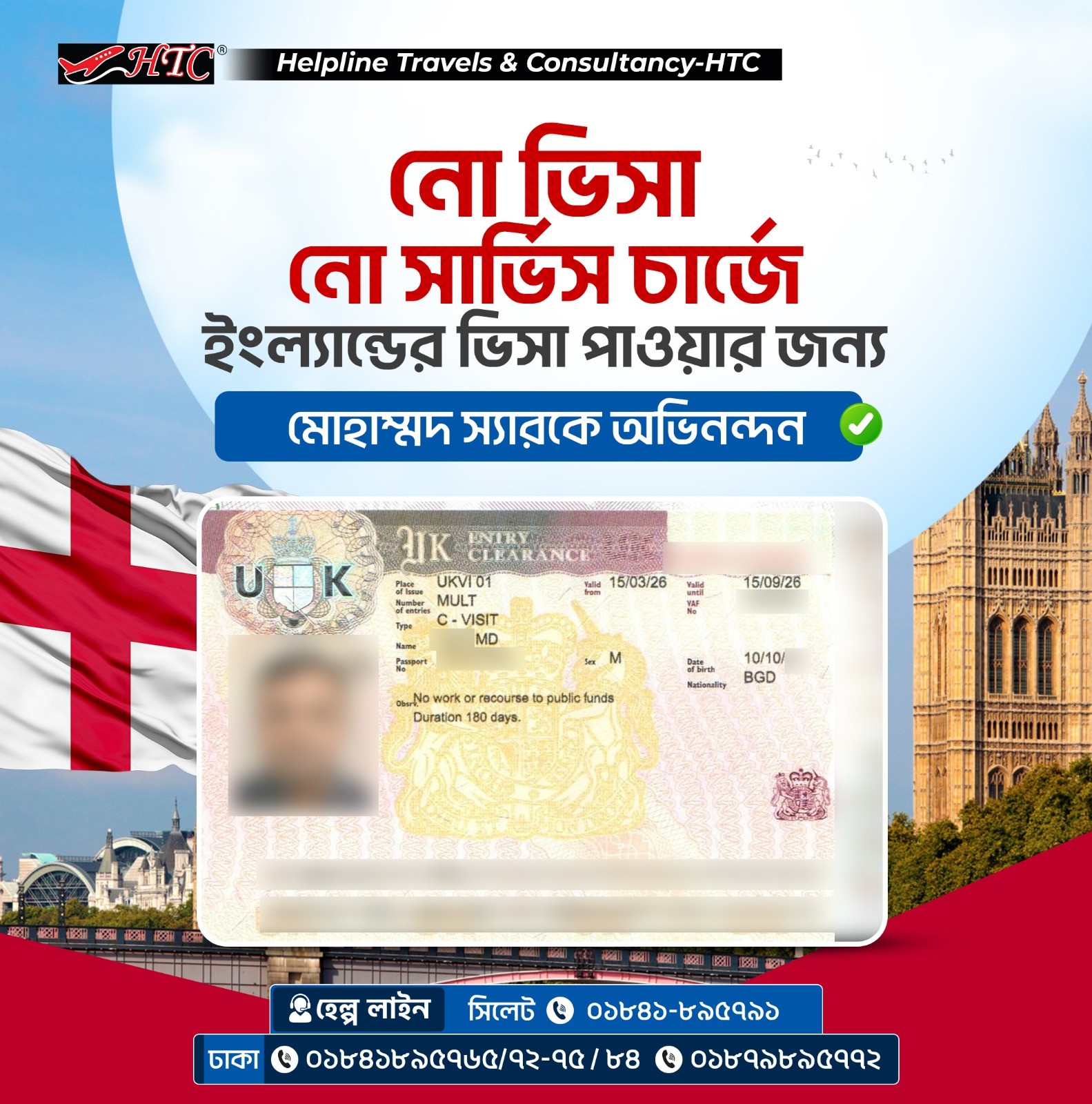 Helpline Travels & Consultancy - HTC Facebook ad