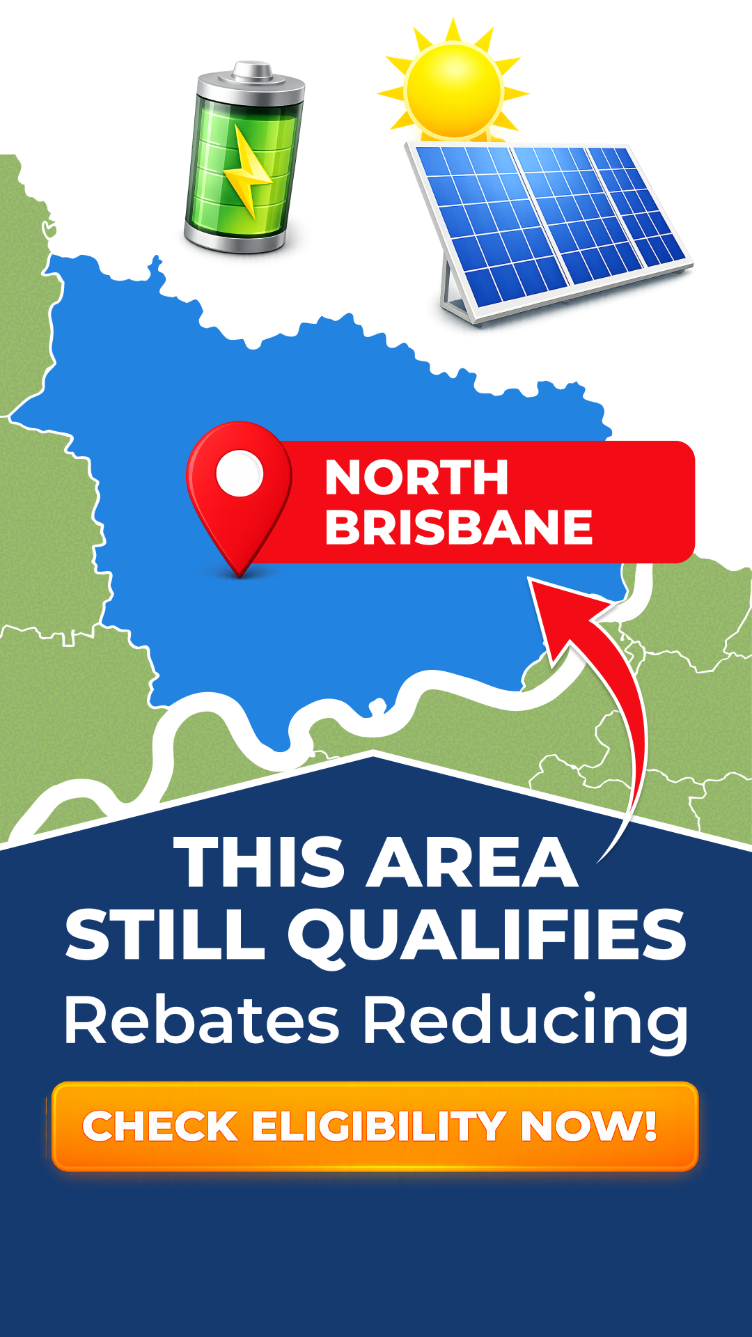Solar Brisbane Facebook ad: Check Your Solar Rebate