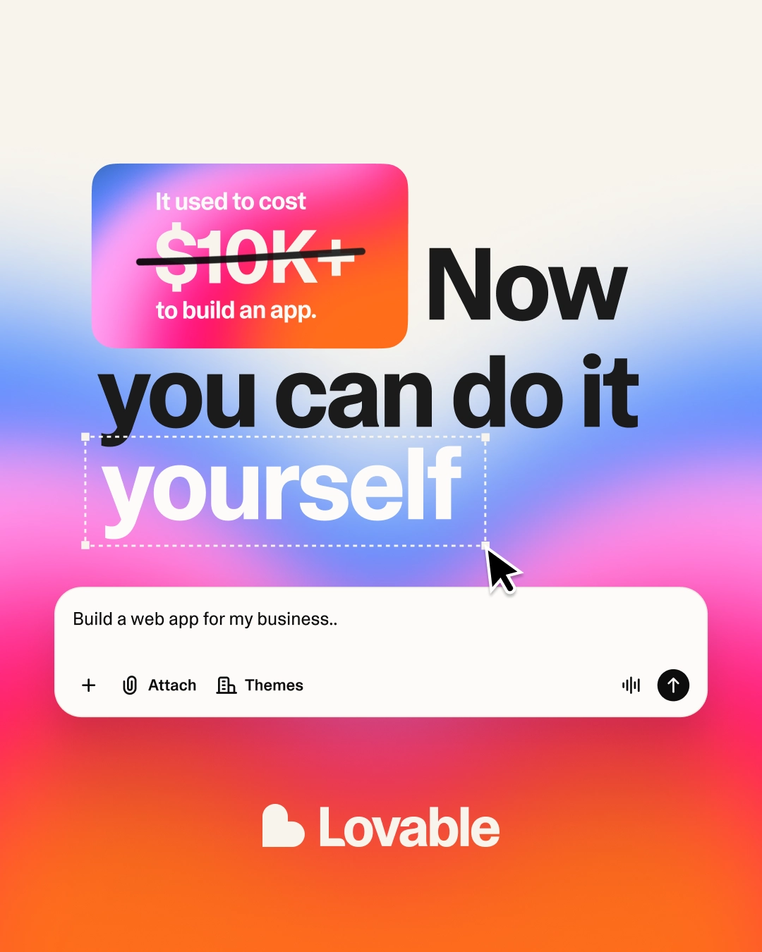 Lovable.dev Facebook ad