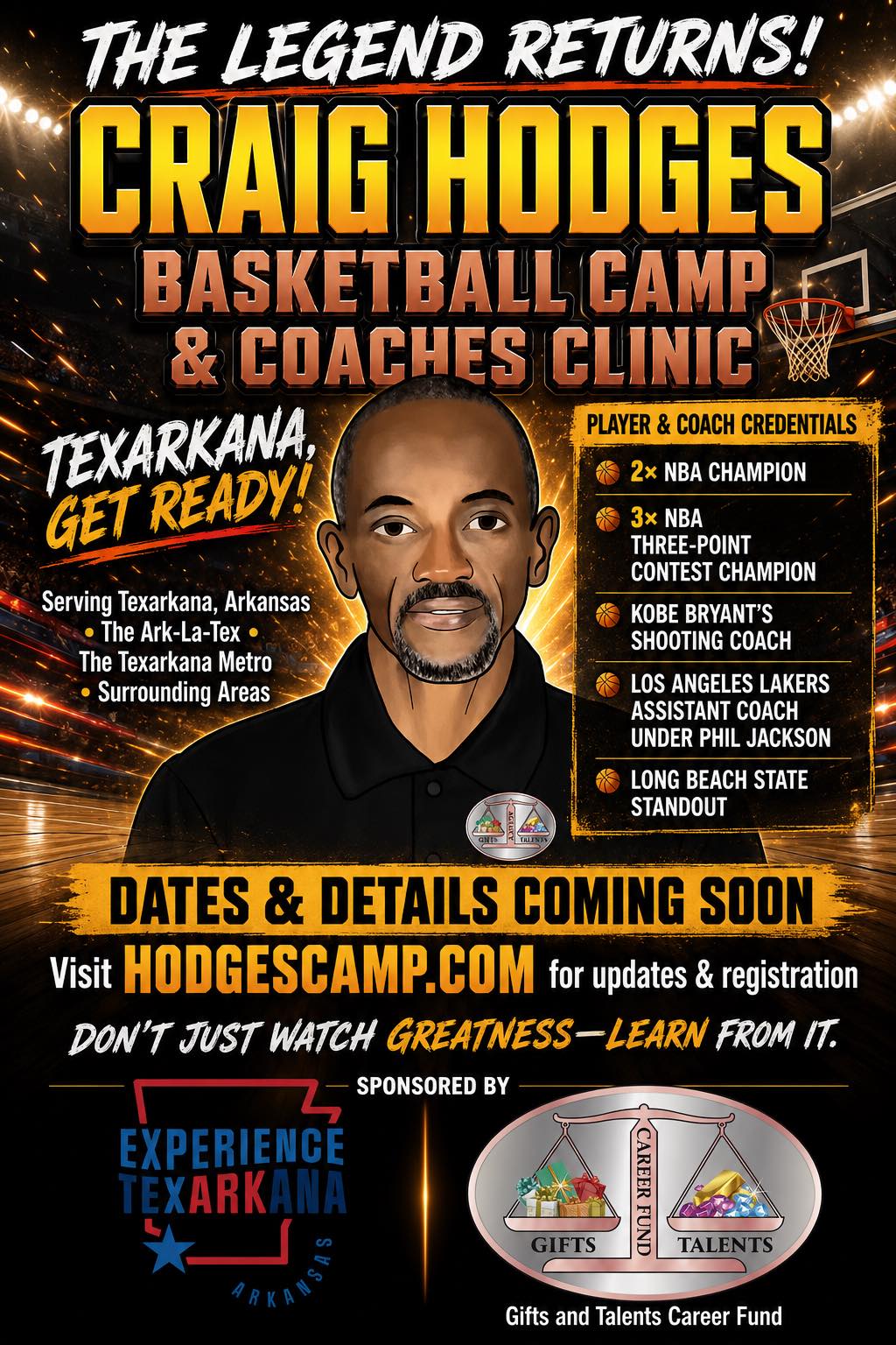 Craig Hodges Camp & Clinic & the APBQ Facebook ad