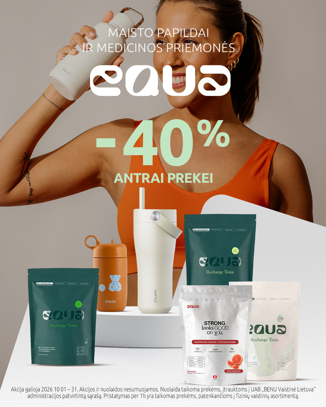 BENU Vaistinė Facebook ad: Apsipirk benu.lt