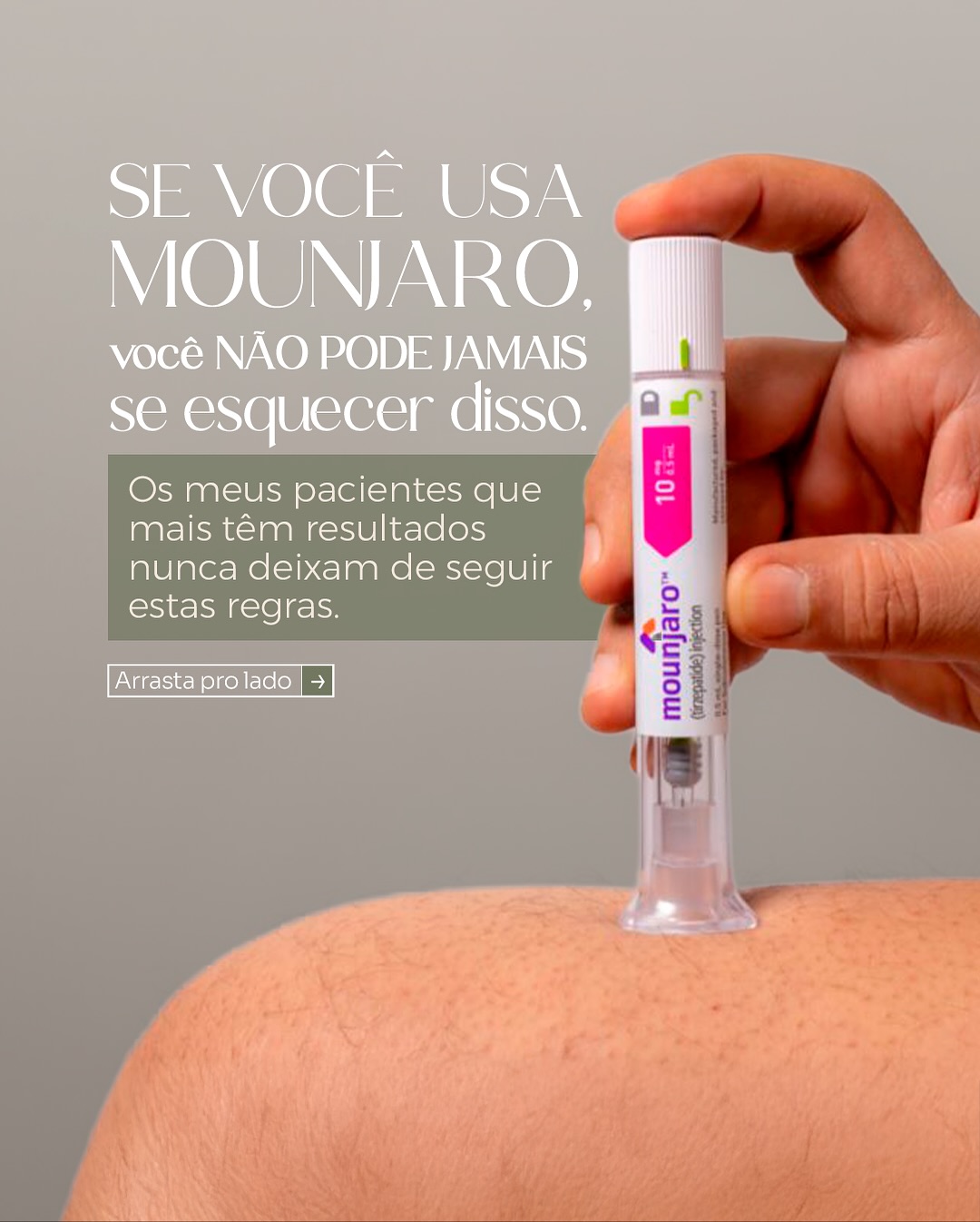 draluizafiquene Facebook ad: Usar Monjaro ou Ozempic não é suficiente para…