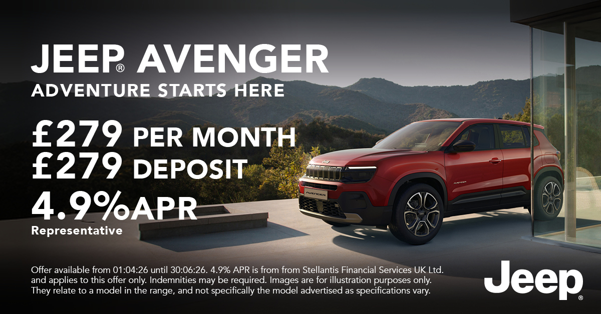 Stoneacre Jeep Facebook ad from Apr 20, 2026