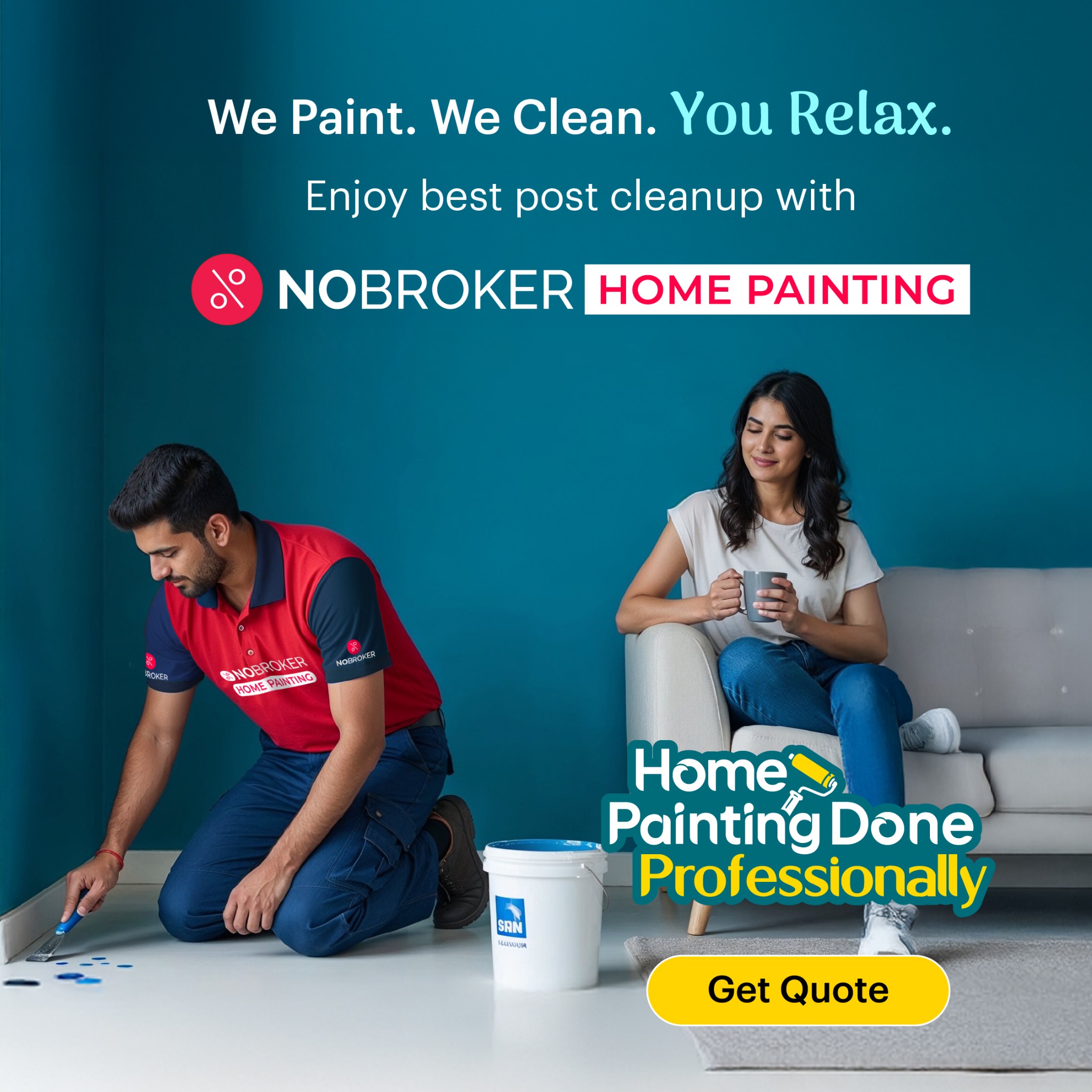 Home Painting & Cleaning By NoBroker Facebook ad