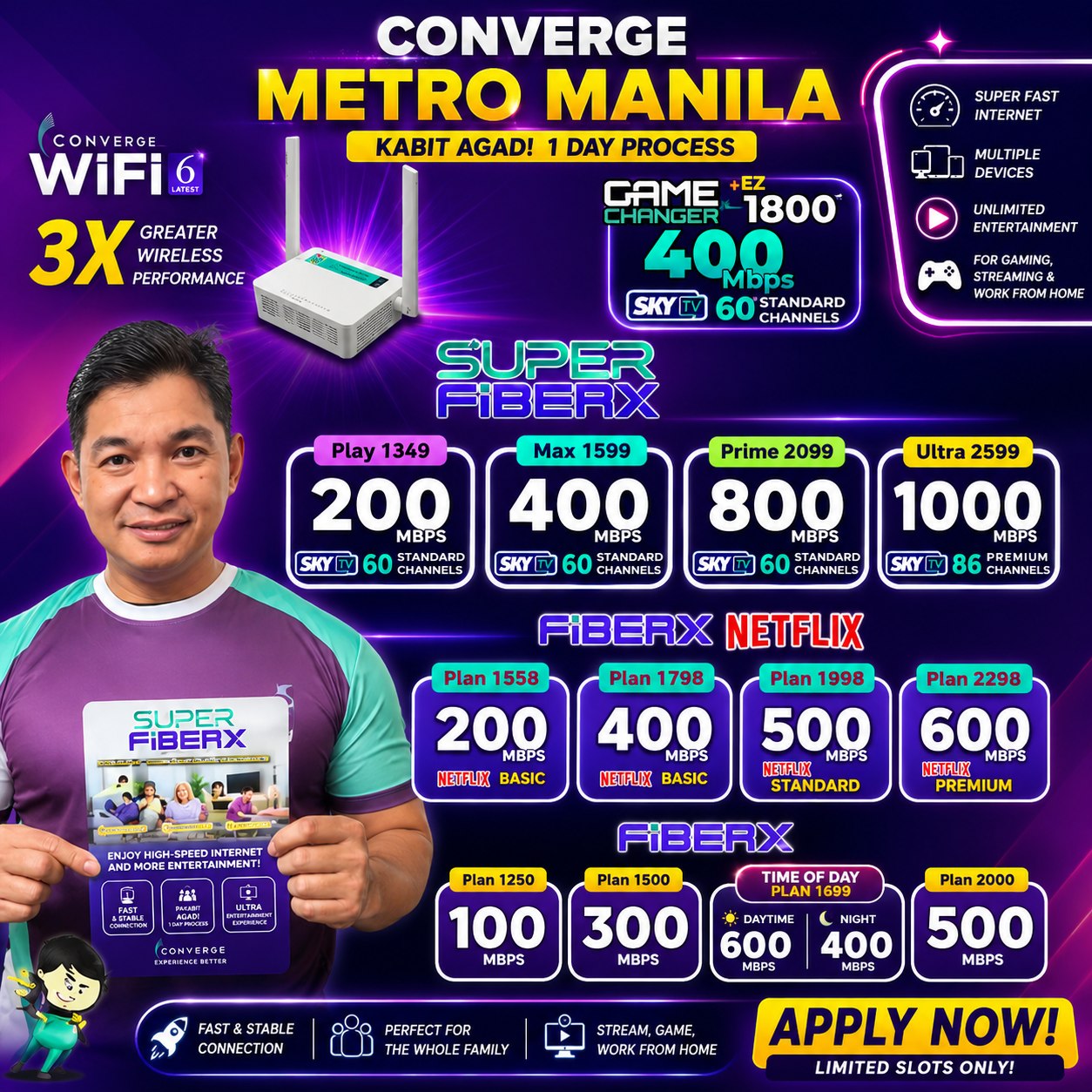 Converge Metro Manila By Agent Ron Facebook ad: 𝗞𝗔𝗕𝗜𝗧 𝗔𝗚𝗔𝗗! 𝗙𝗔𝗦𝗧 𝗜𝗡𝗦𝗧𝗔𝗟𝗟𝗔𝗧𝗜𝗢𝗡…