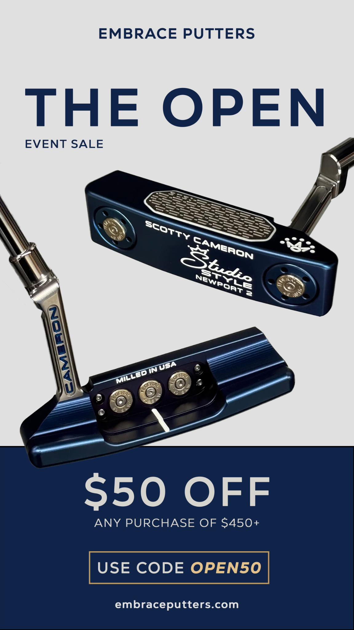 Embrace Putters Facebook ad