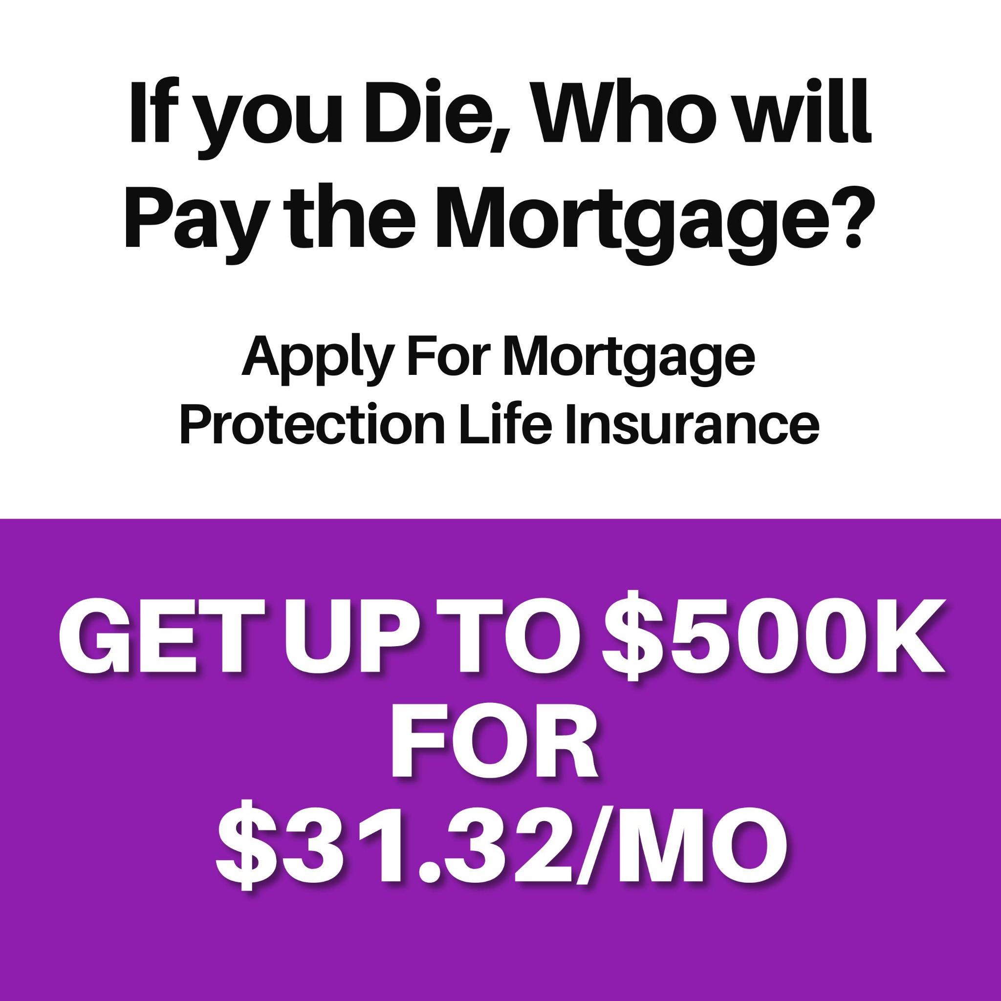 Mortgage Protection Services Facebook ad