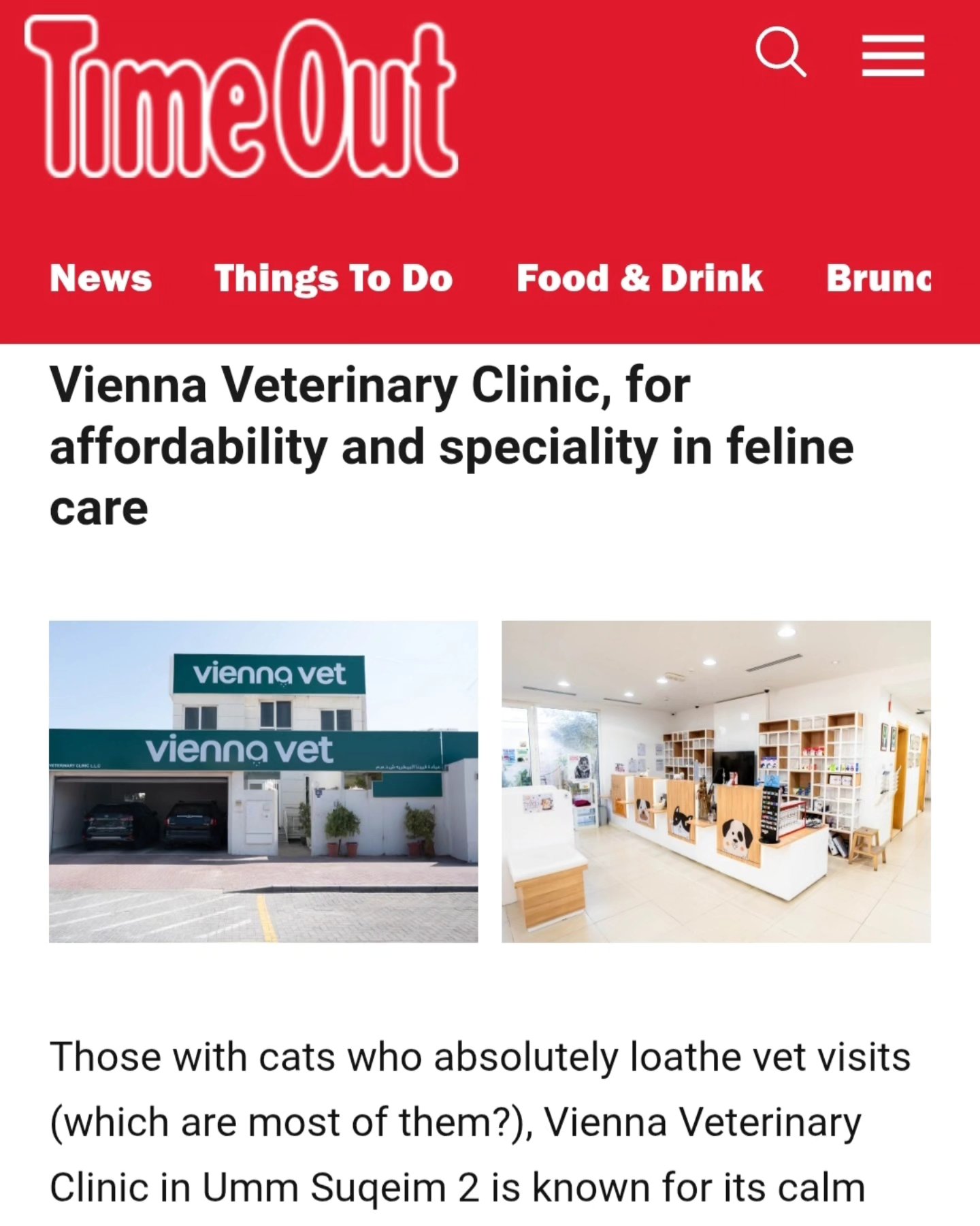 Vienna Vet Facebook ad
