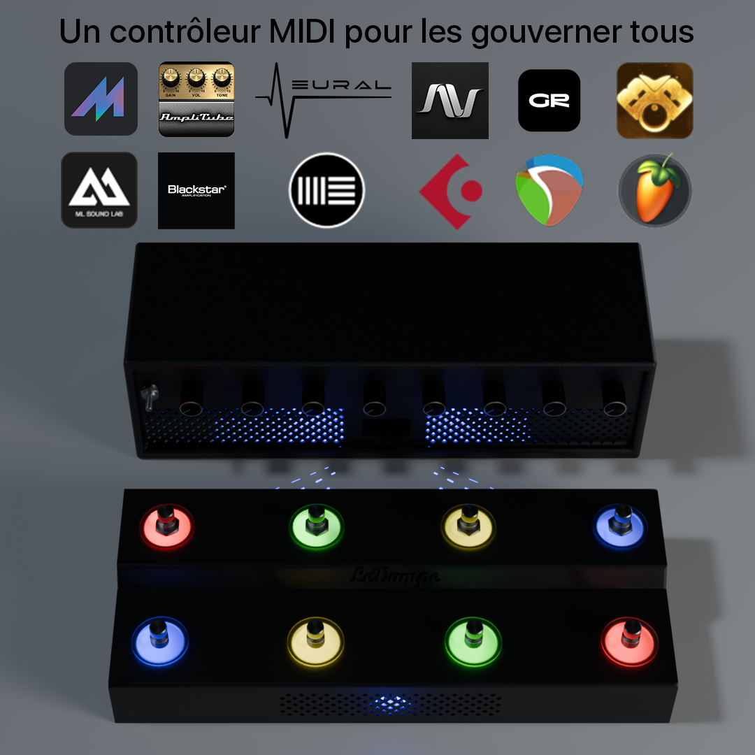 LeVampe Facebook ad: Le contrôleur MIDI ultime pour guitaristes
