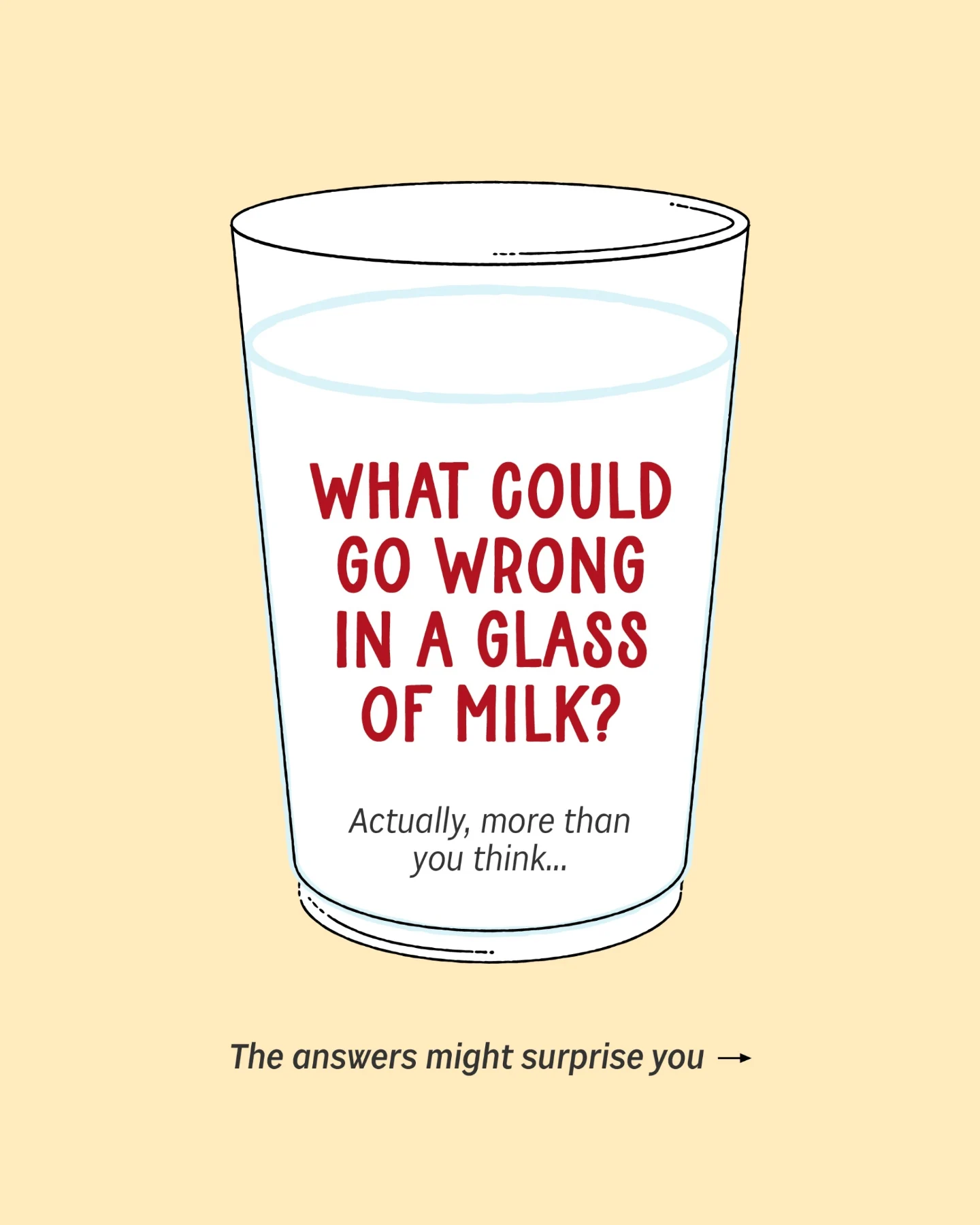 Sid's Farm Facebook ad: You pour yourself or your child a glass…