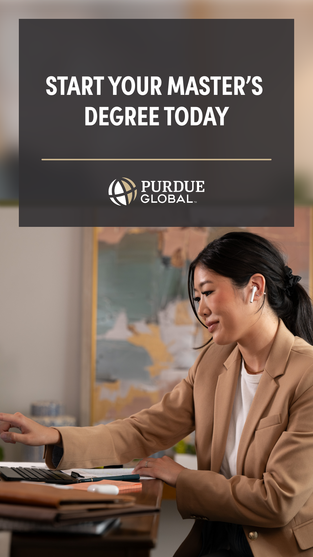 Purdue Global Facebook ad