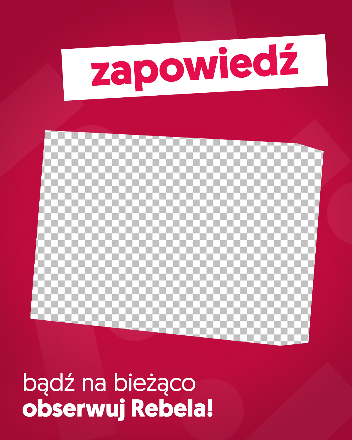 Rebel.pl Facebook ad: To nie przypadek, że tu trafiłeś.