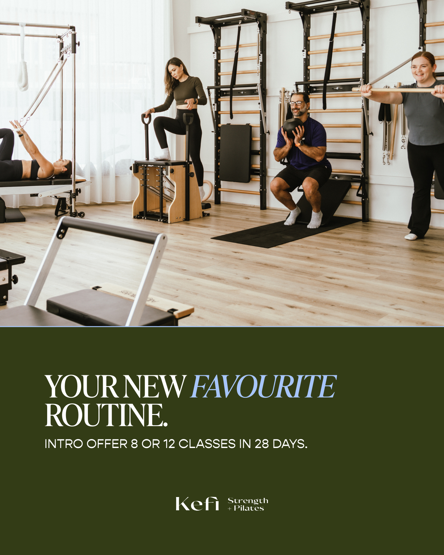 Kefi Studio Pilates Facebook ad: Pilates & Strength in Brighton