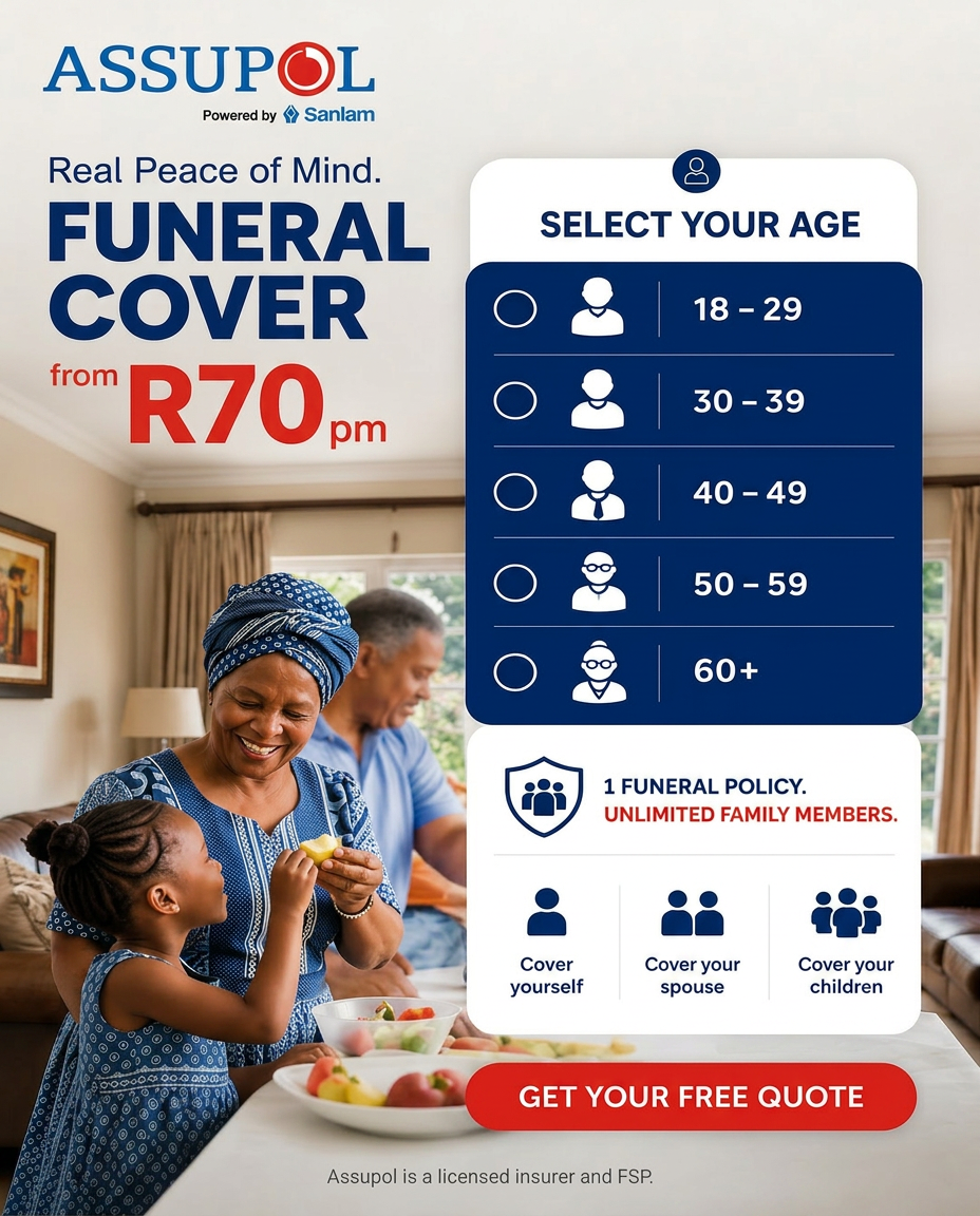 Assupol Funeral Facebook ad