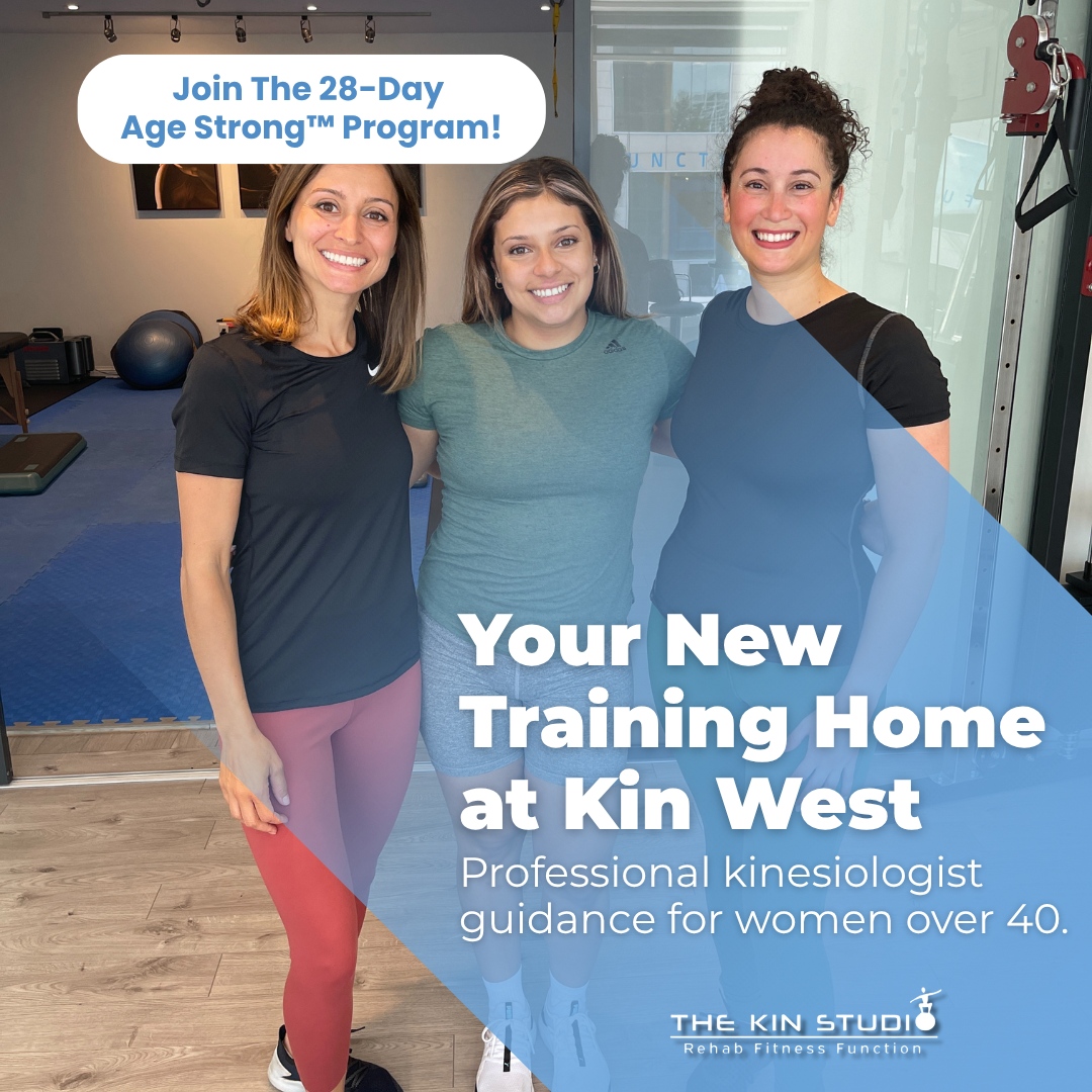 The Kin Studio Facebook ad: Finally, Fitness Designed for Your Body Over 40