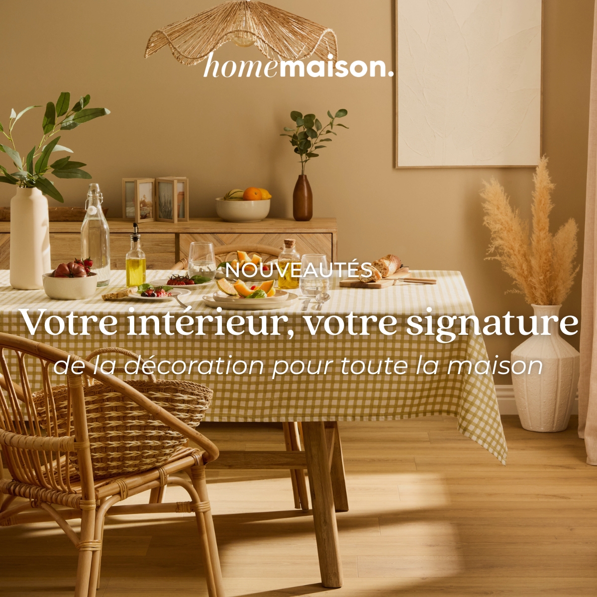 HomeMaison.com Facebook ad: Découvrez les nouveautés Home Maison