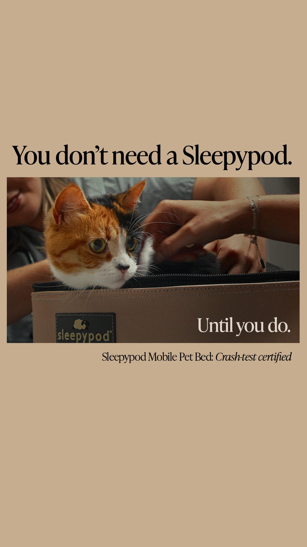 Sleepypod Facebook ad: CPS Certified