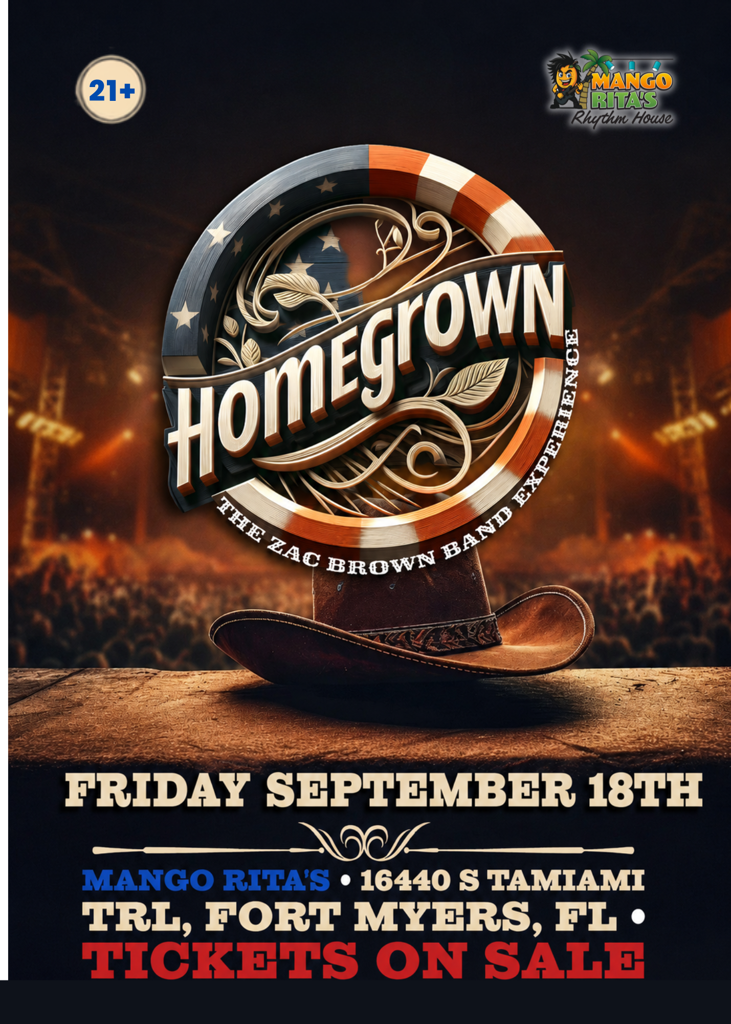 Mango Rita’s Rhythm House Facebook ad: Homegrown Sept 18 Tickets Mango Rita's Rhythm House