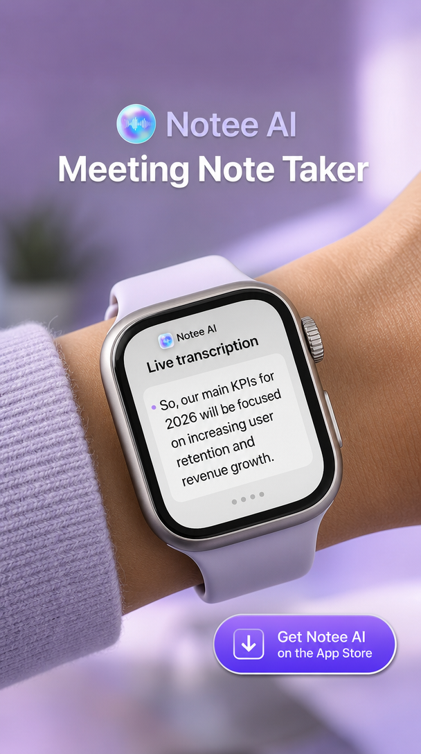 Notee: AI Note Taker Facebook ad