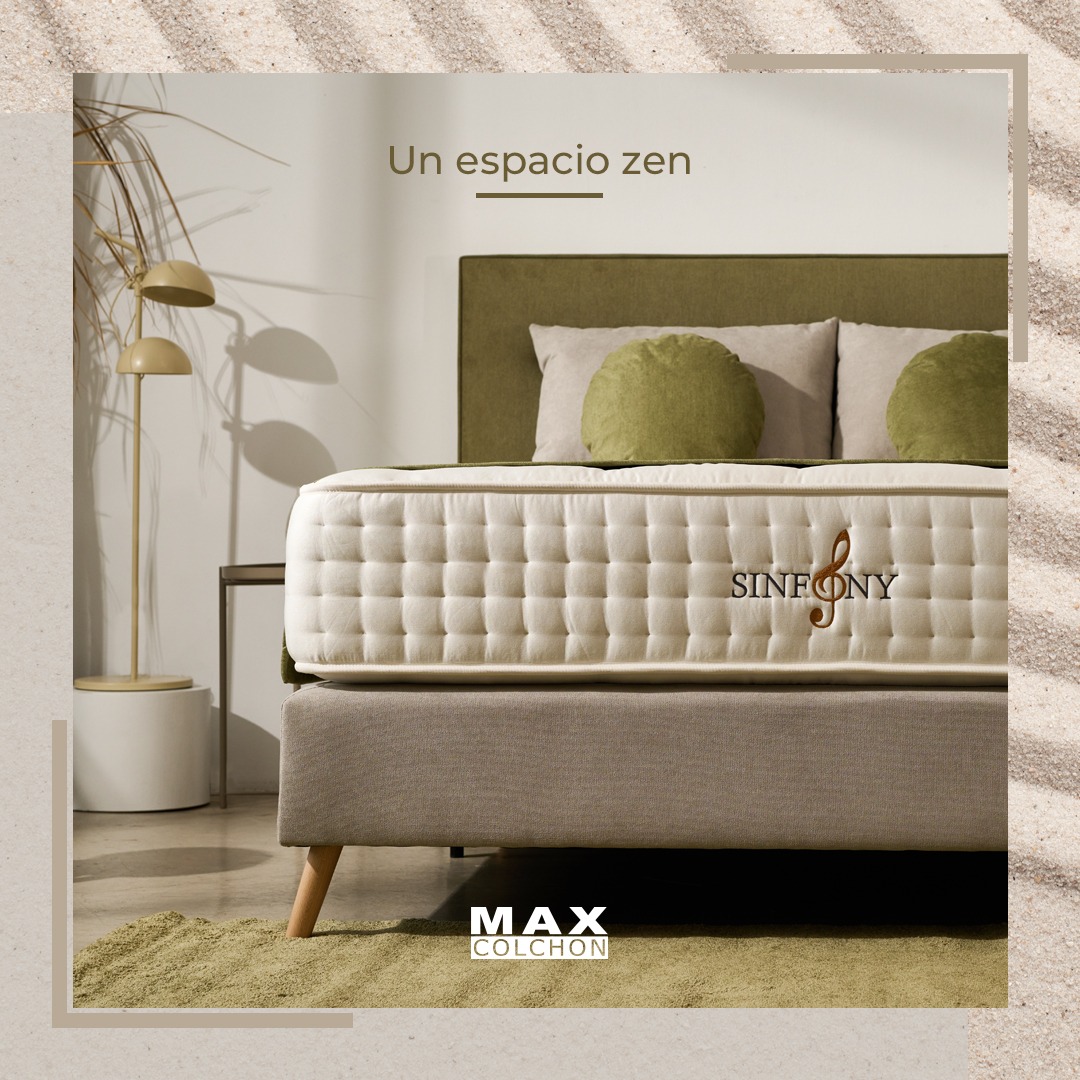 Maxcolchon Facebook ad: Inspírate para decorar tu dormitorio.