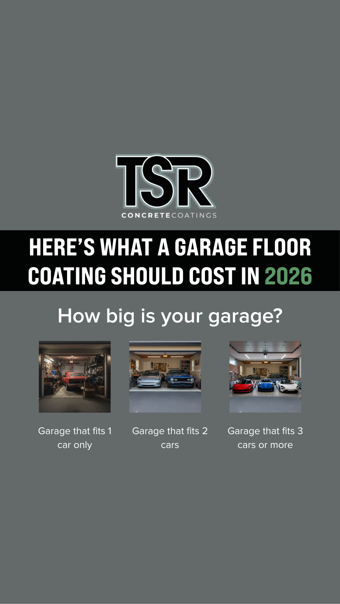 TSR Concrete Coatings - Authorized Partner Facebook ad: TSR Concrete Coatings: 60% OFF One-Day Installation!