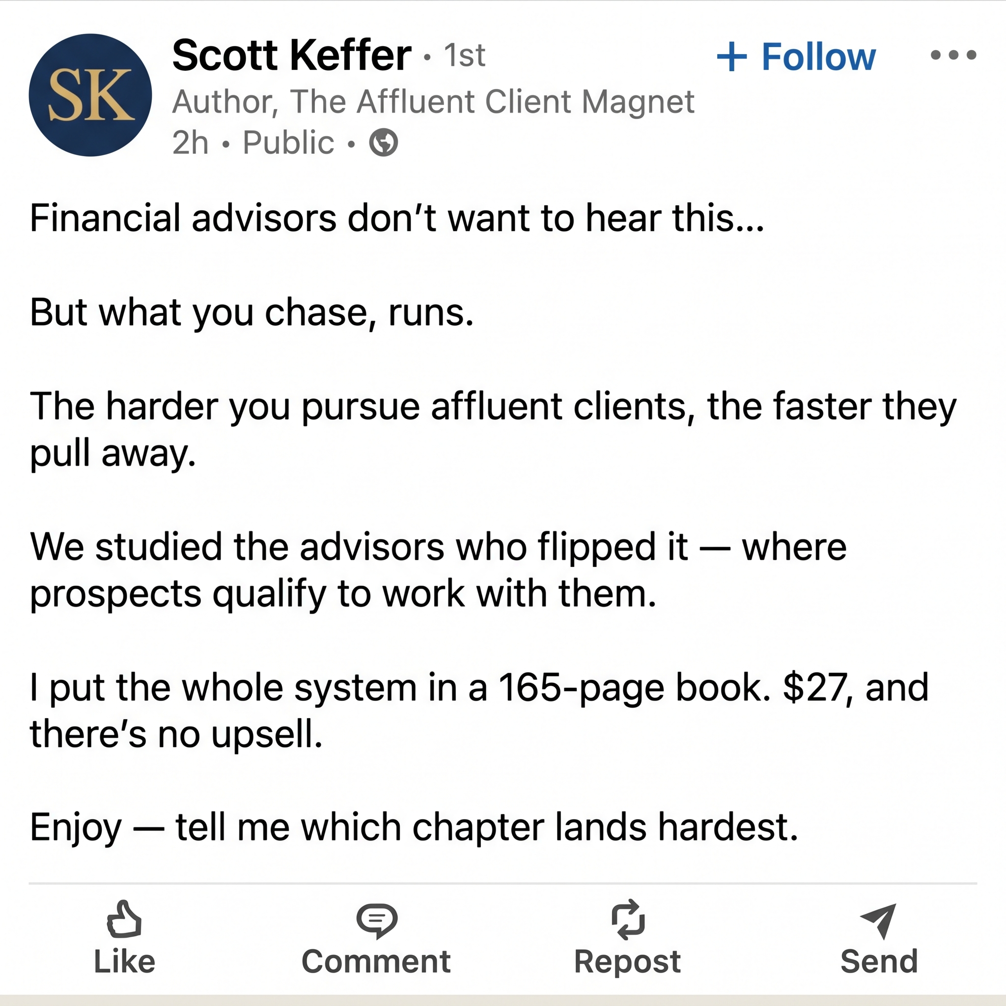 Scott Keffer International Facebook ad