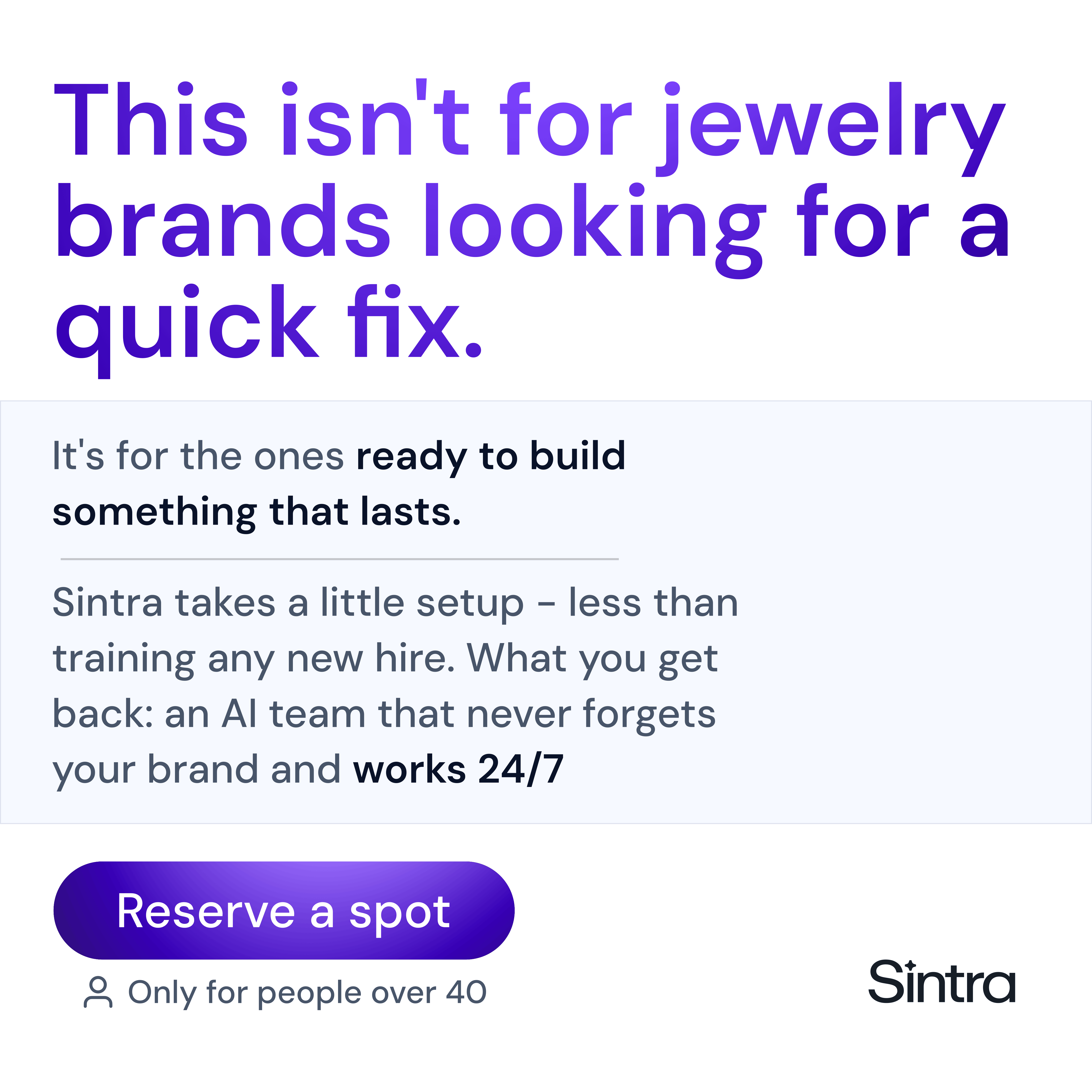 sintra.ai Facebook ad
