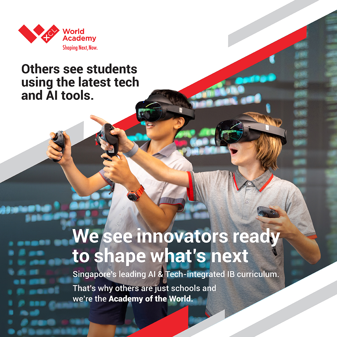 XCL World Academy Facebook ad: A World-Class IB Education for a Changing World