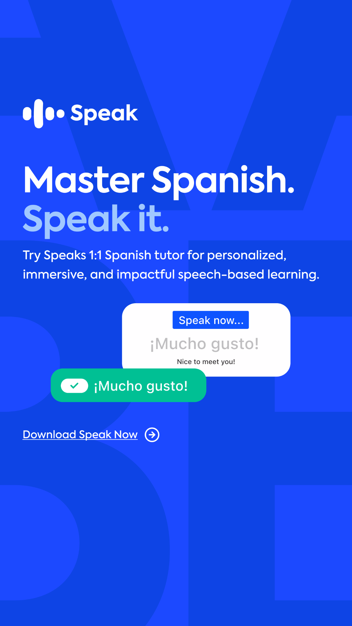 Speak Facebook ad