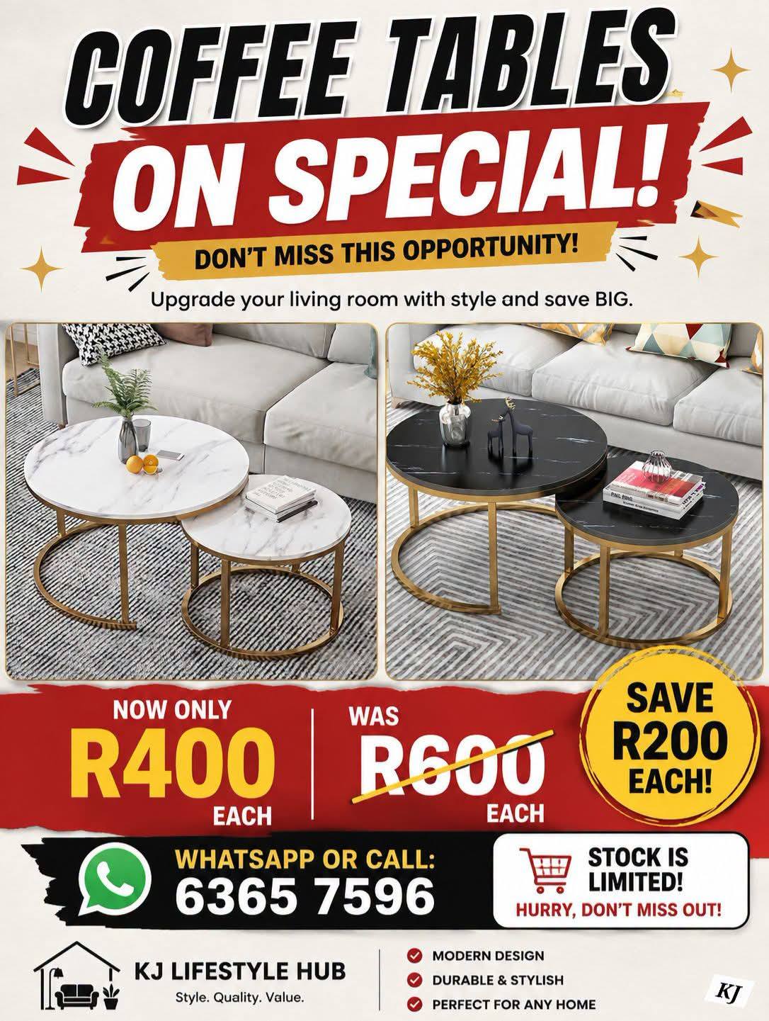 Lifestyle HUB Facebook ad: SPECIALS • NEW STORE • NEW STOCK!