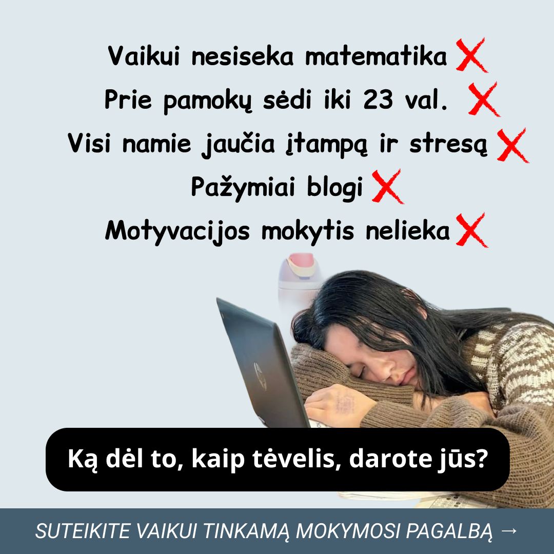 Matematikos korepetitorius Arnas Facebook ad: Išankstinė registracija