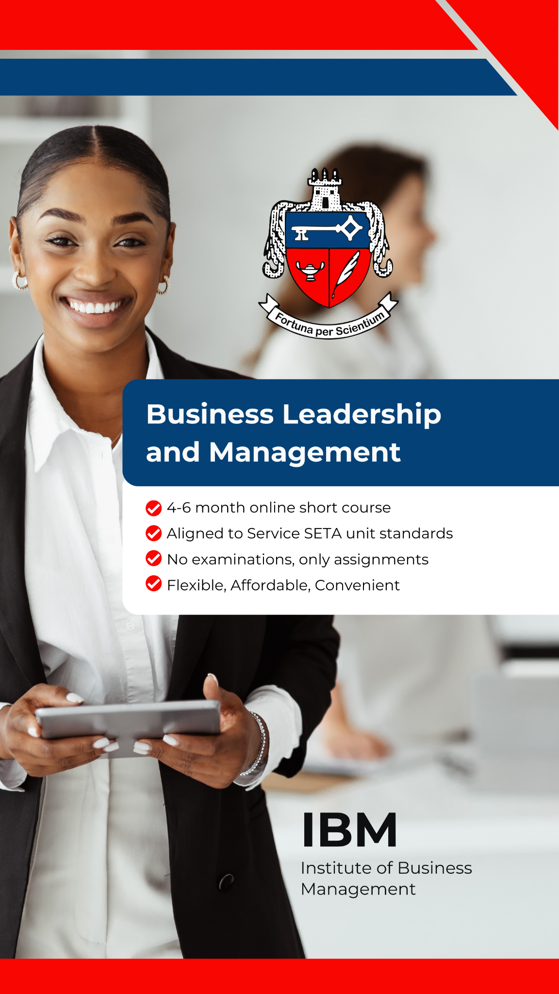 Institute of Business Management Facebook ad