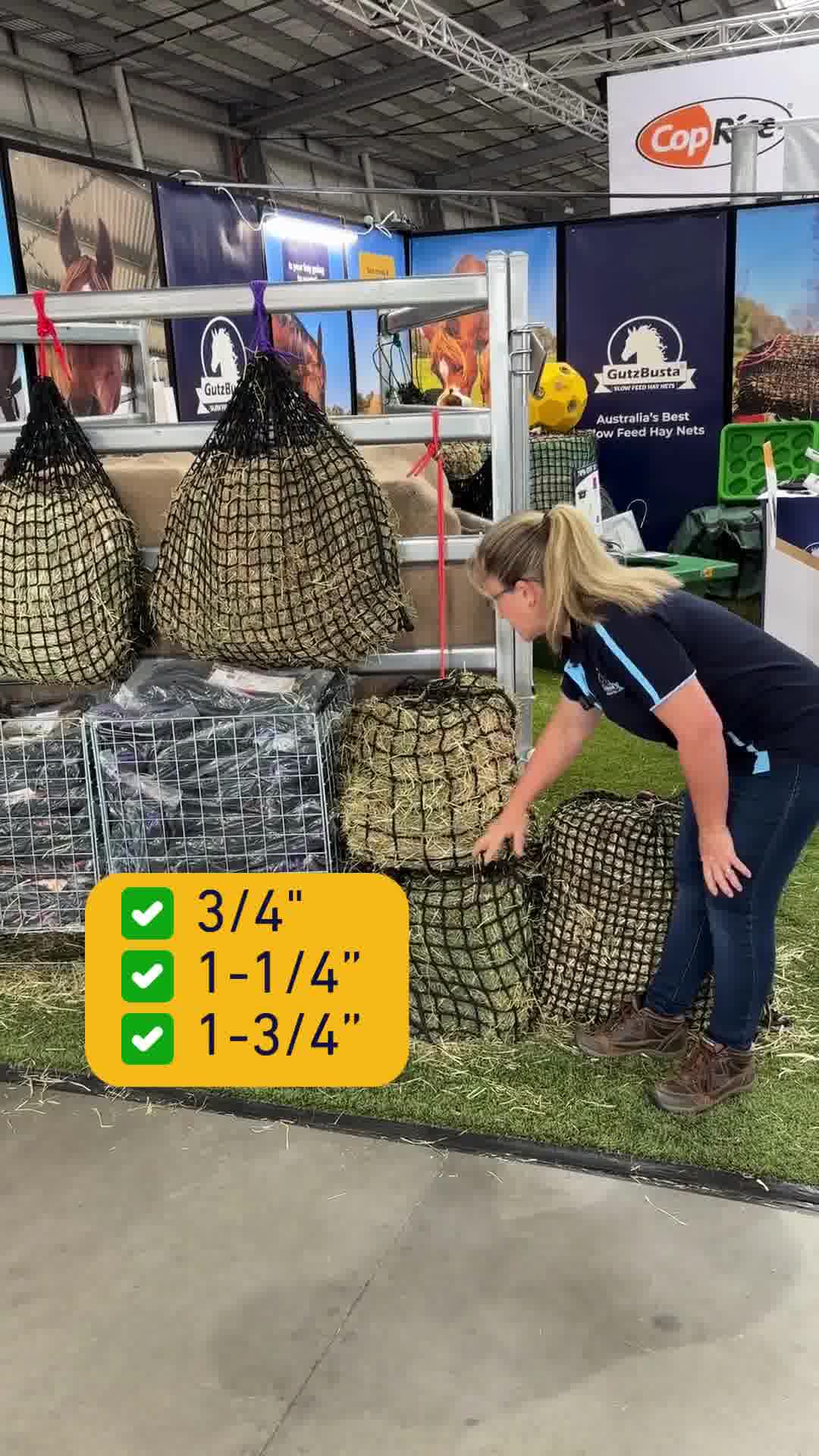 Gutzbusta Slow Feed Hay Nets USA Facebook ad: Slow Feed Hay Nets