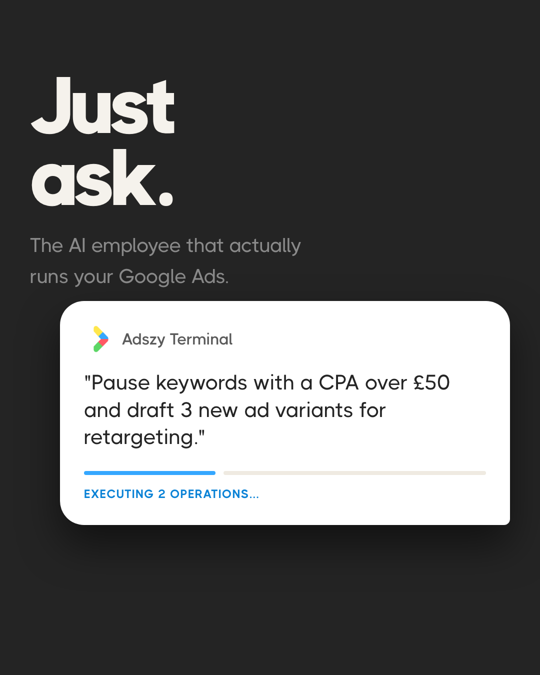 Adszy.ai Facebook ad: Start free trial