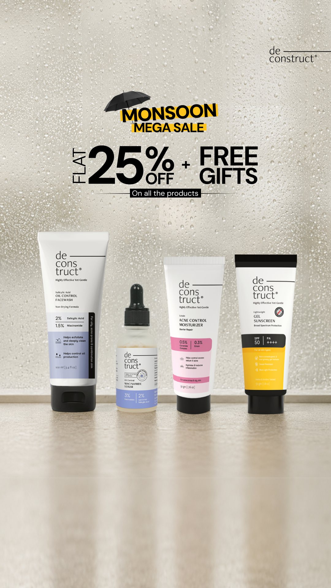 Deconstruct Skincare Facebook ad