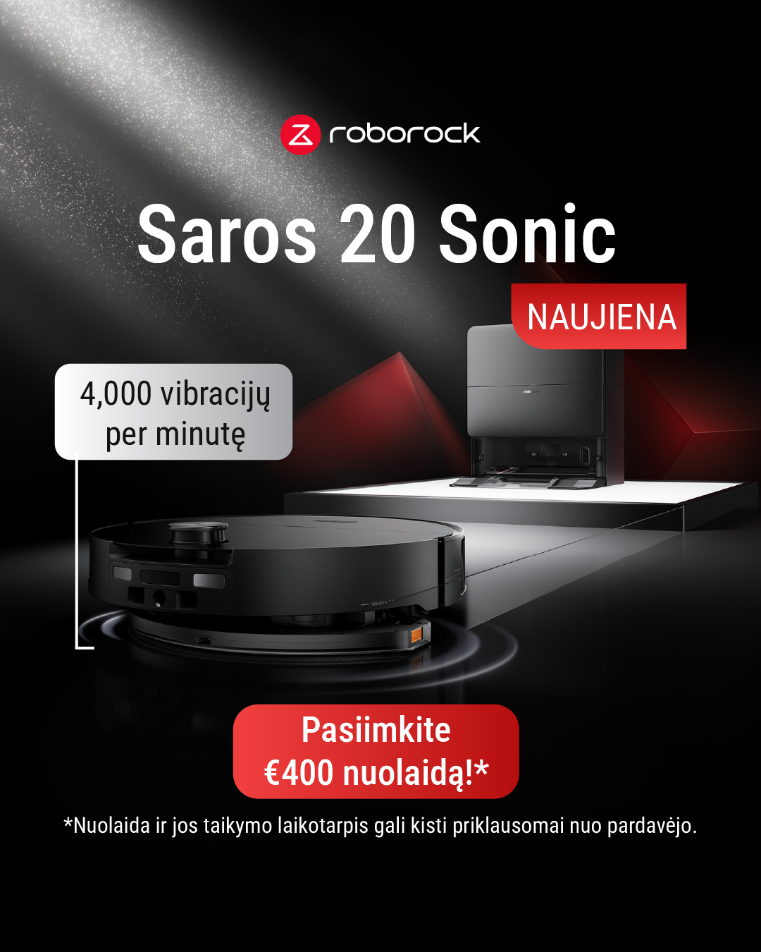Roborock Lietuva Facebook ad: Roborock Saros 20 | -€400