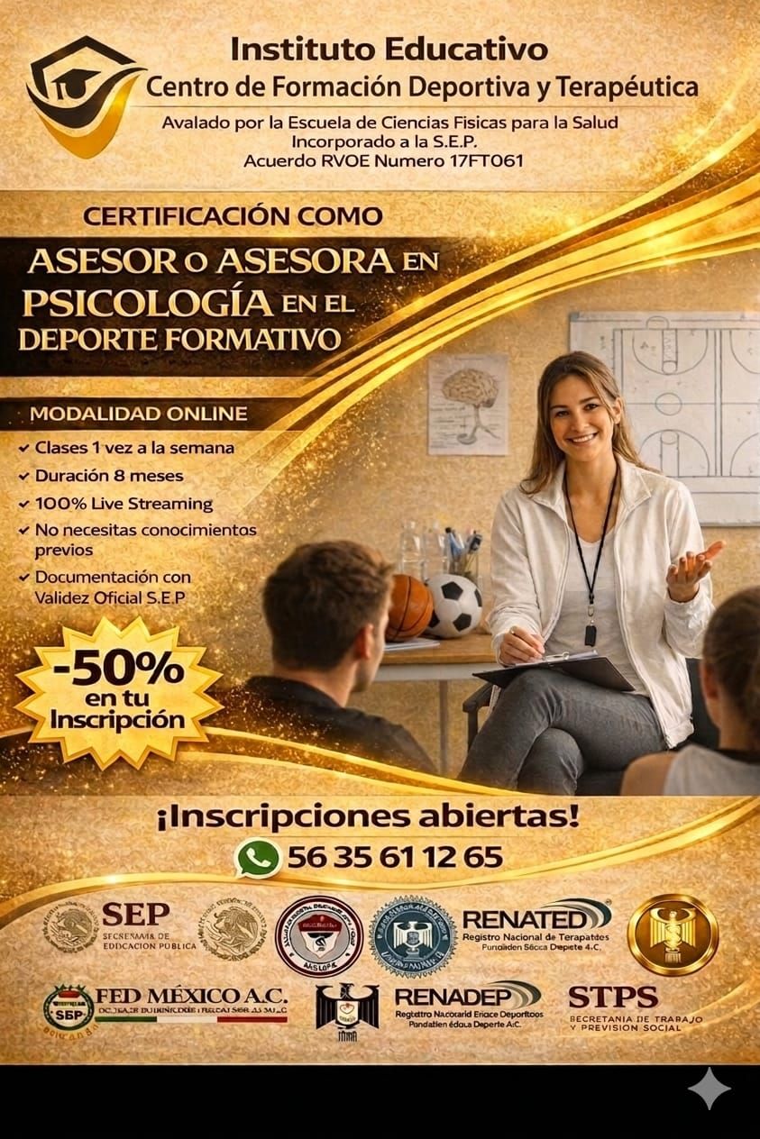 Instituto Educativo Centro De Formación Deportiva Y Terapéutica Facebook ad: CAPACITATE