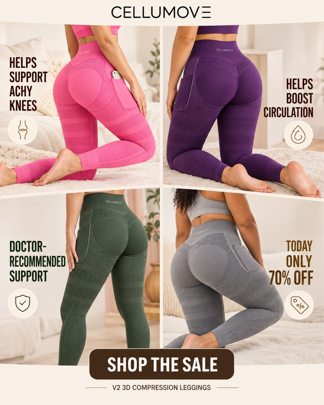 Cellumove Facebook ad: Heavy Legs After a Long Day?