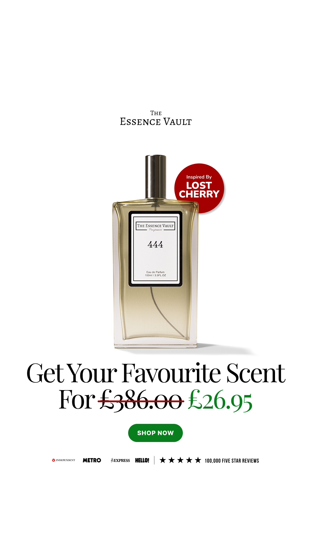The Essence Vault Facebook ad