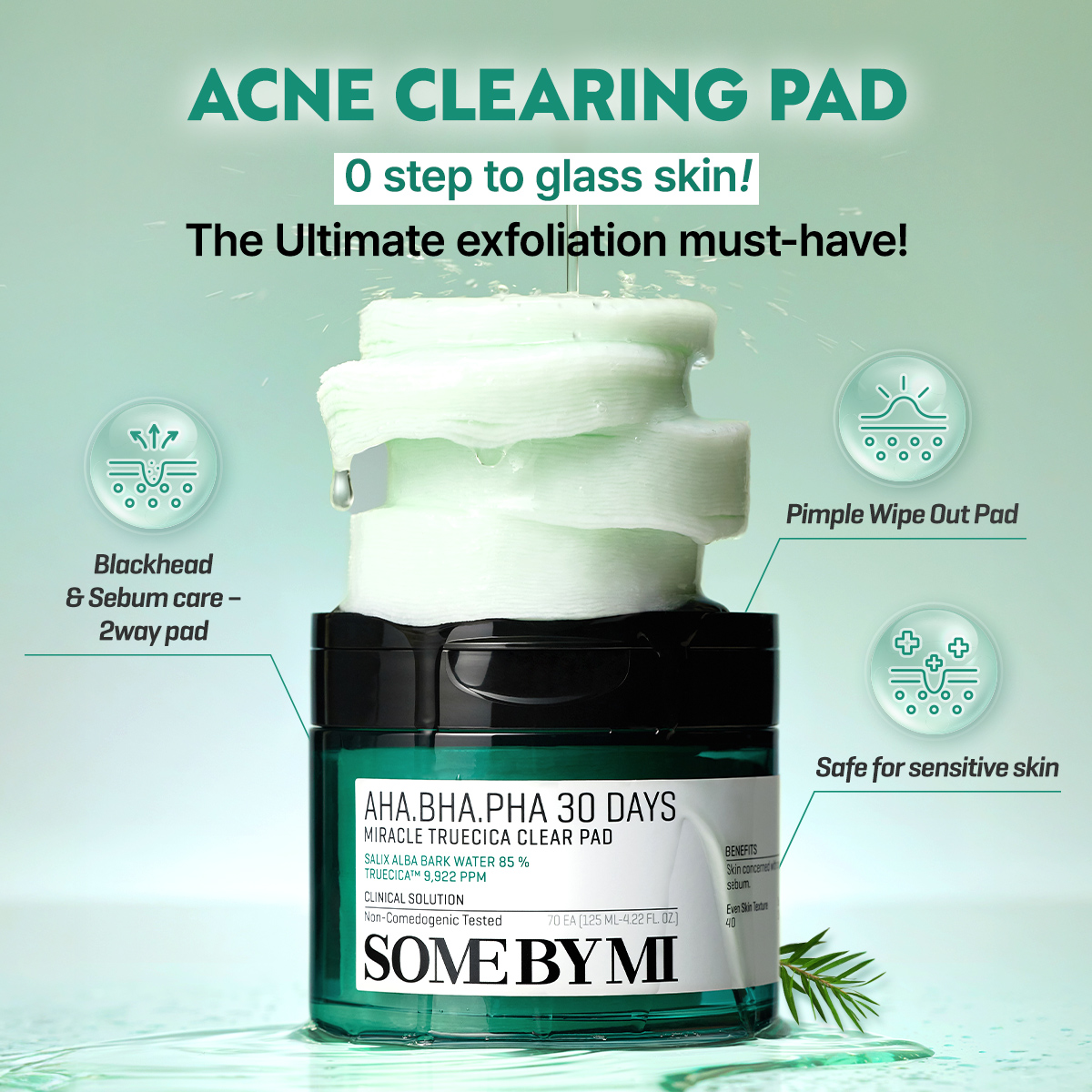 Somebymi Singapore Facebook ad: Clear pores, calm skin, all in one pad