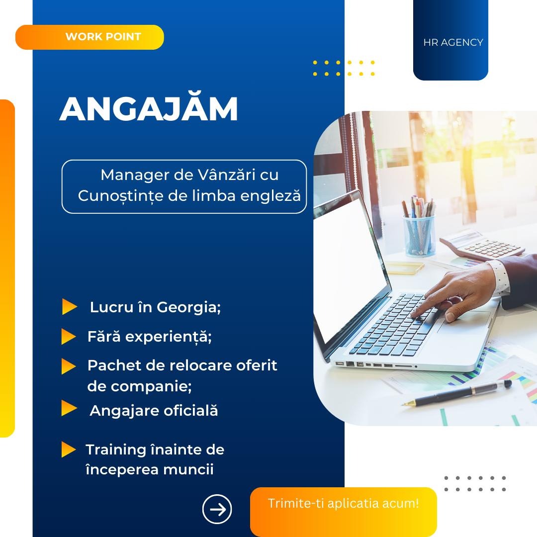 People Find Facebook ad: Căutăm Manager de Vânzări cu normă întreagă, cu…