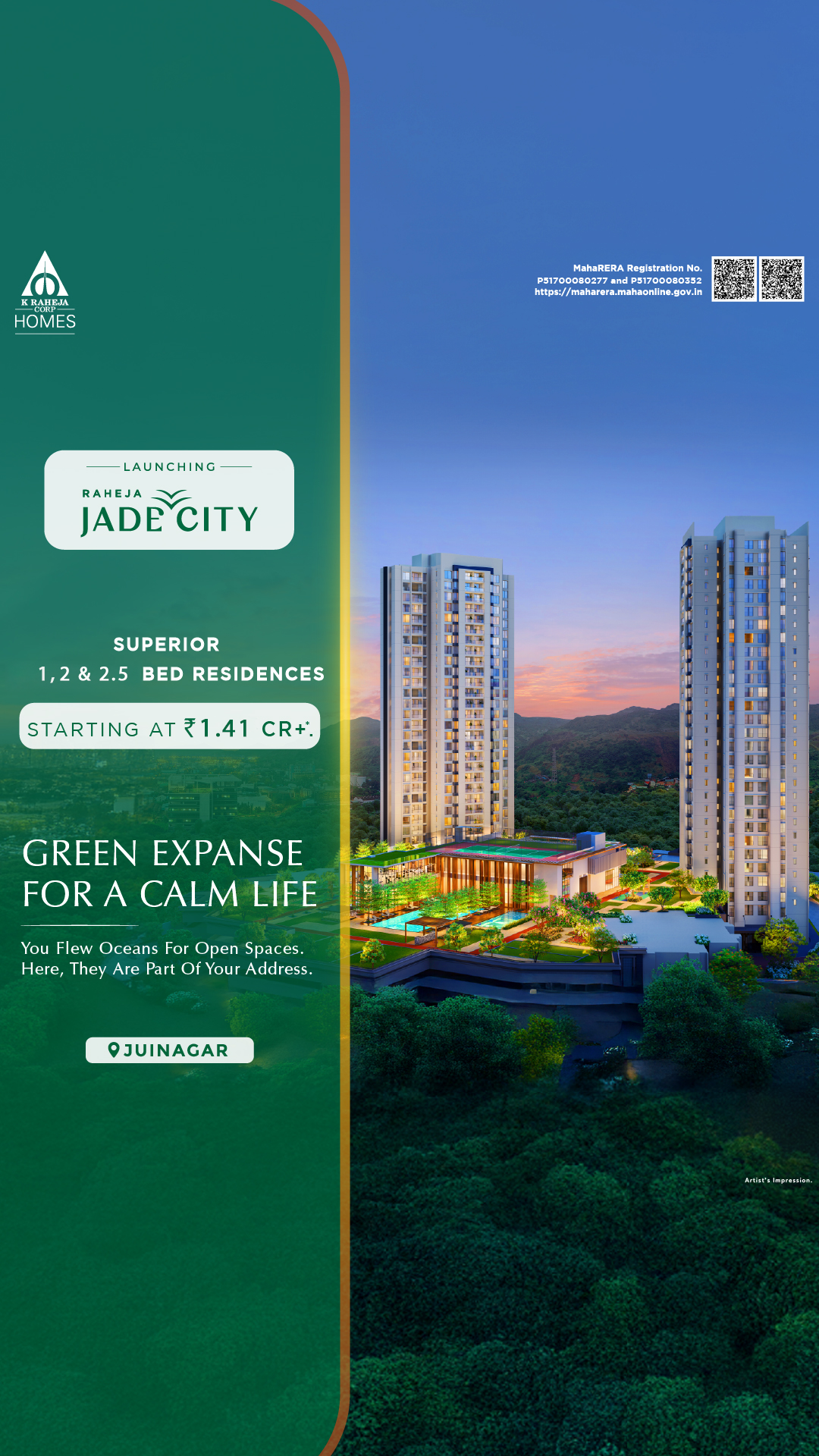 Raheja Juinagar Launch Facebook ad